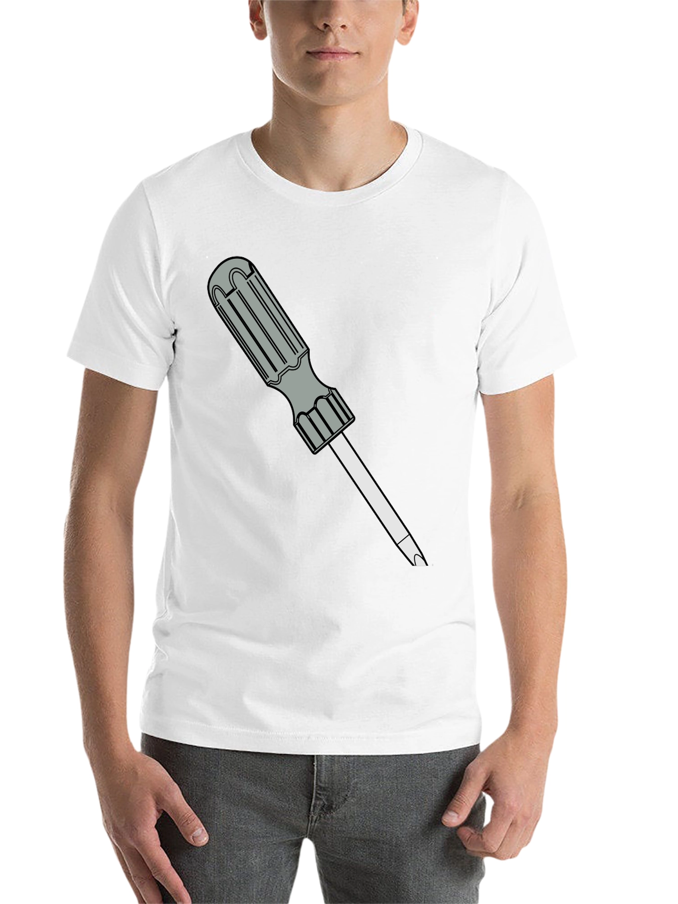 Black Screwdriver Graphic Black T-Shirt view 14