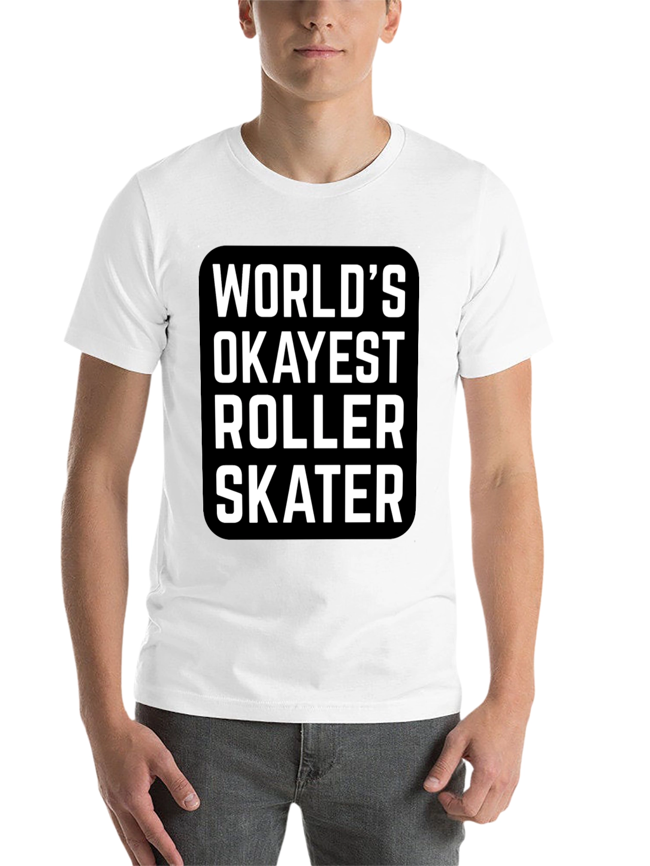 Black World's Okayest Roller Skater Graphic Tee view 14