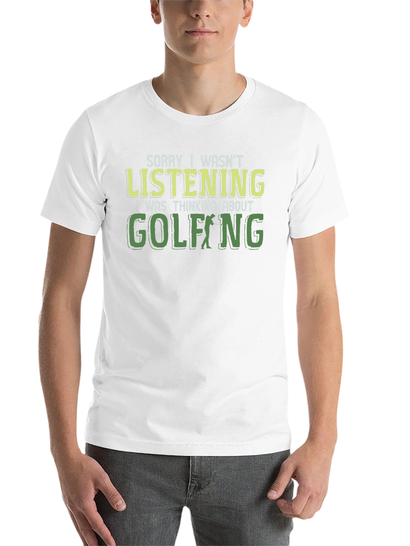 Black Golfing T-Shirt Funny Novelty Tee view 14