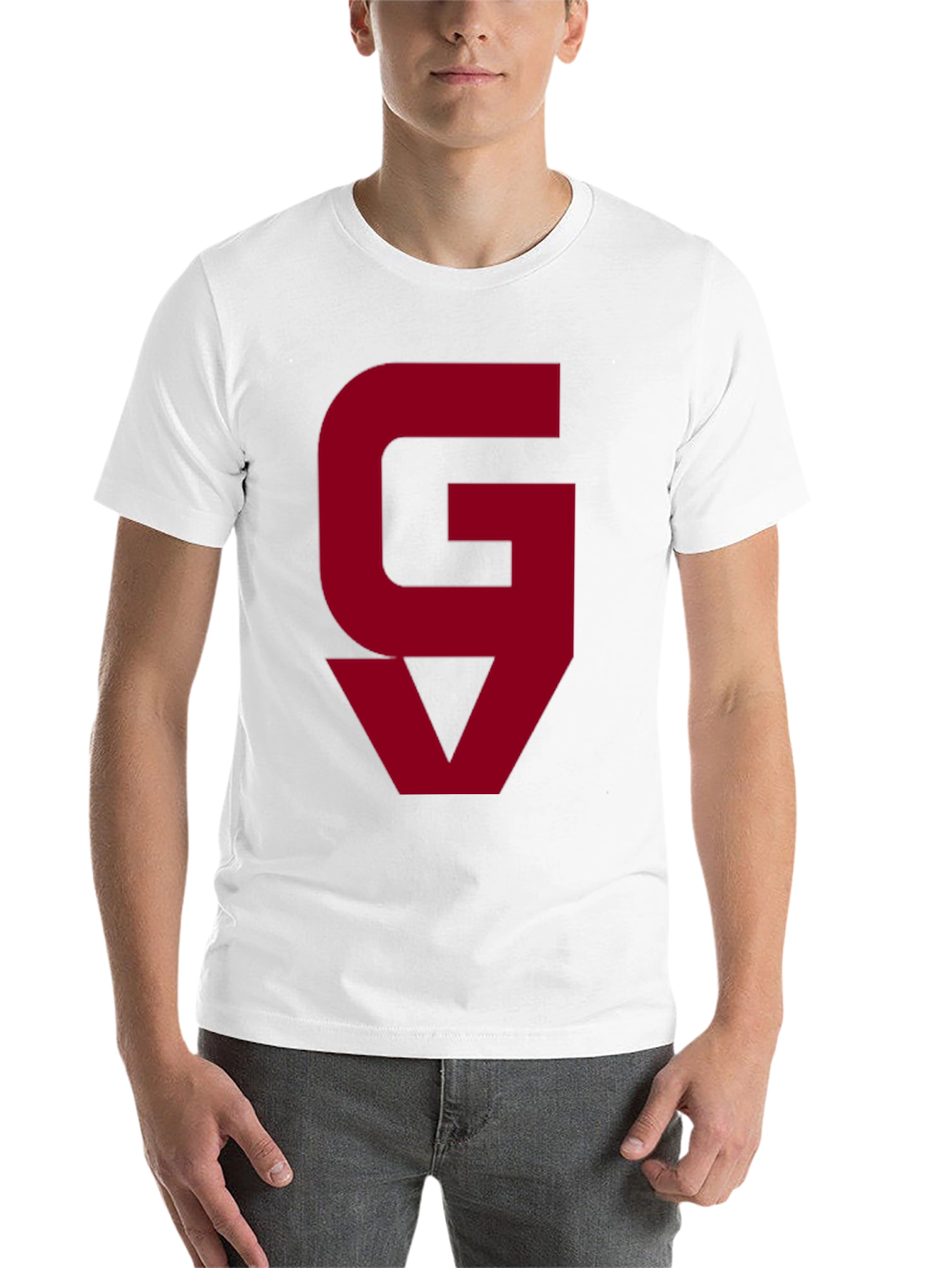 Black GV Logo Graphic Tee - Bold Statement Shirt view 14