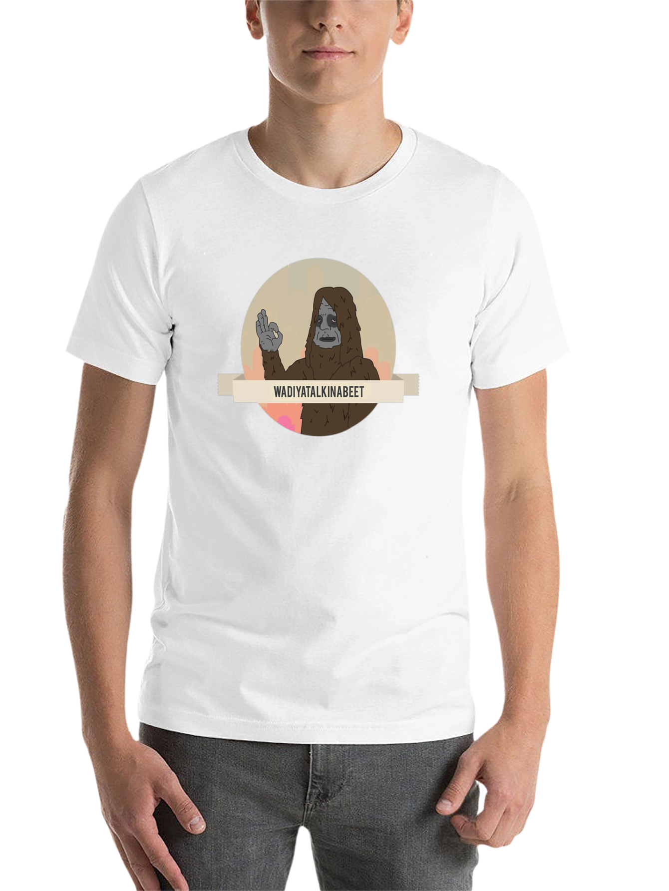 Black Wadiyatalkinabeet Sasquatch T-Shirt view 14