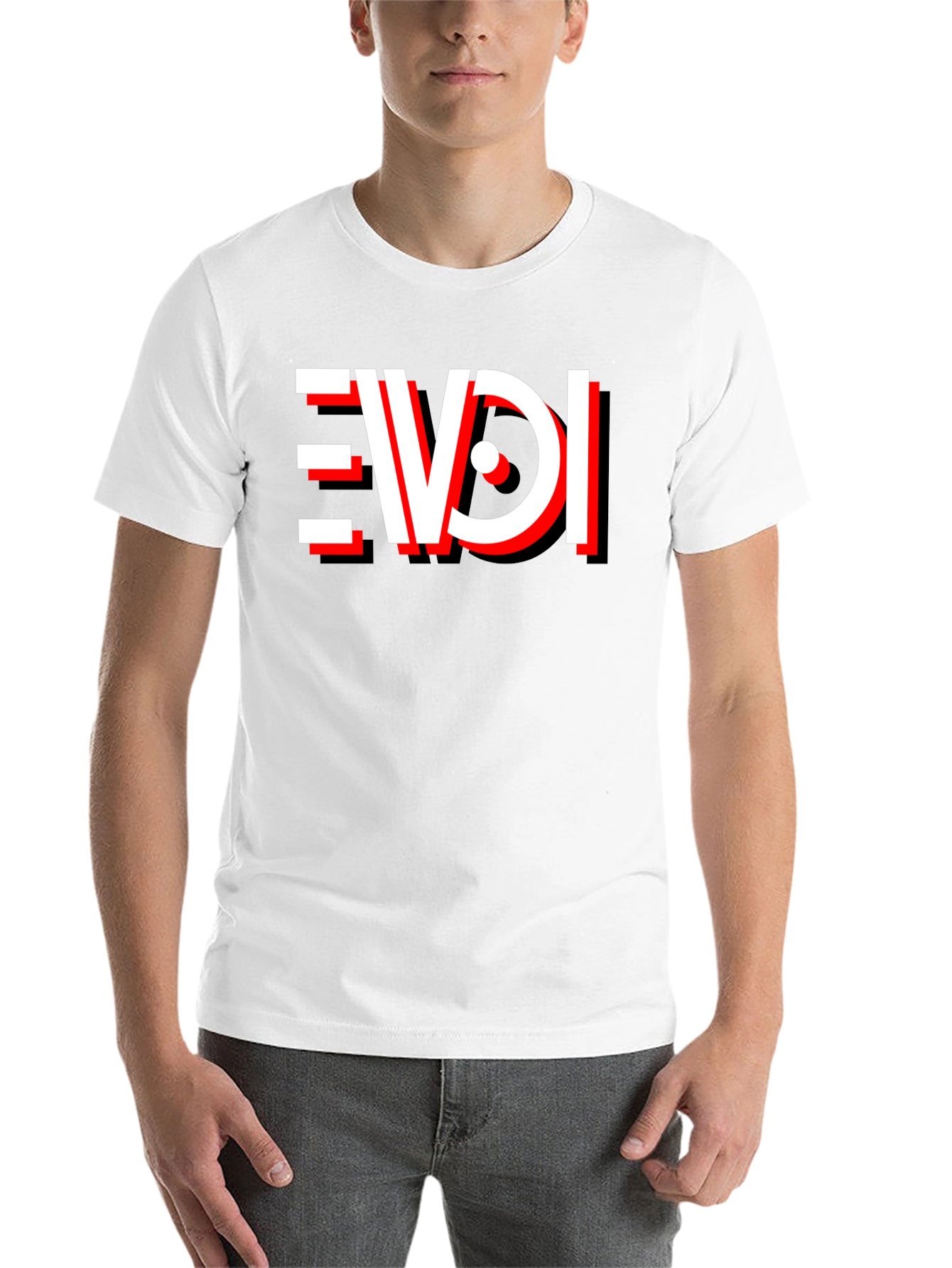 Black EVDI T-Shirt - Bold Graphic Tee view 14