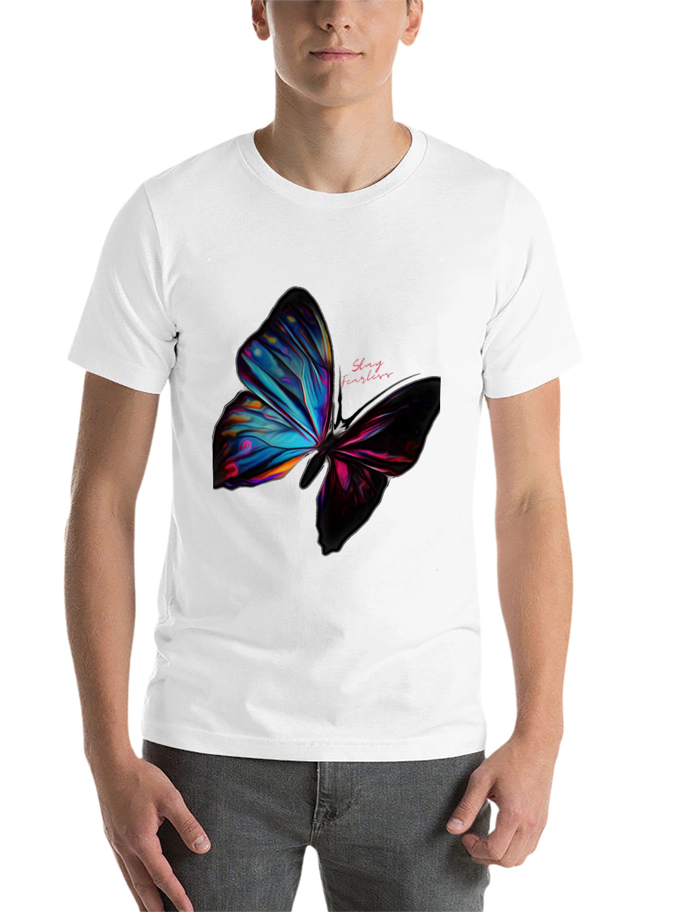Black Butterfly Graphic Tee - Stay Fearless Design view 14