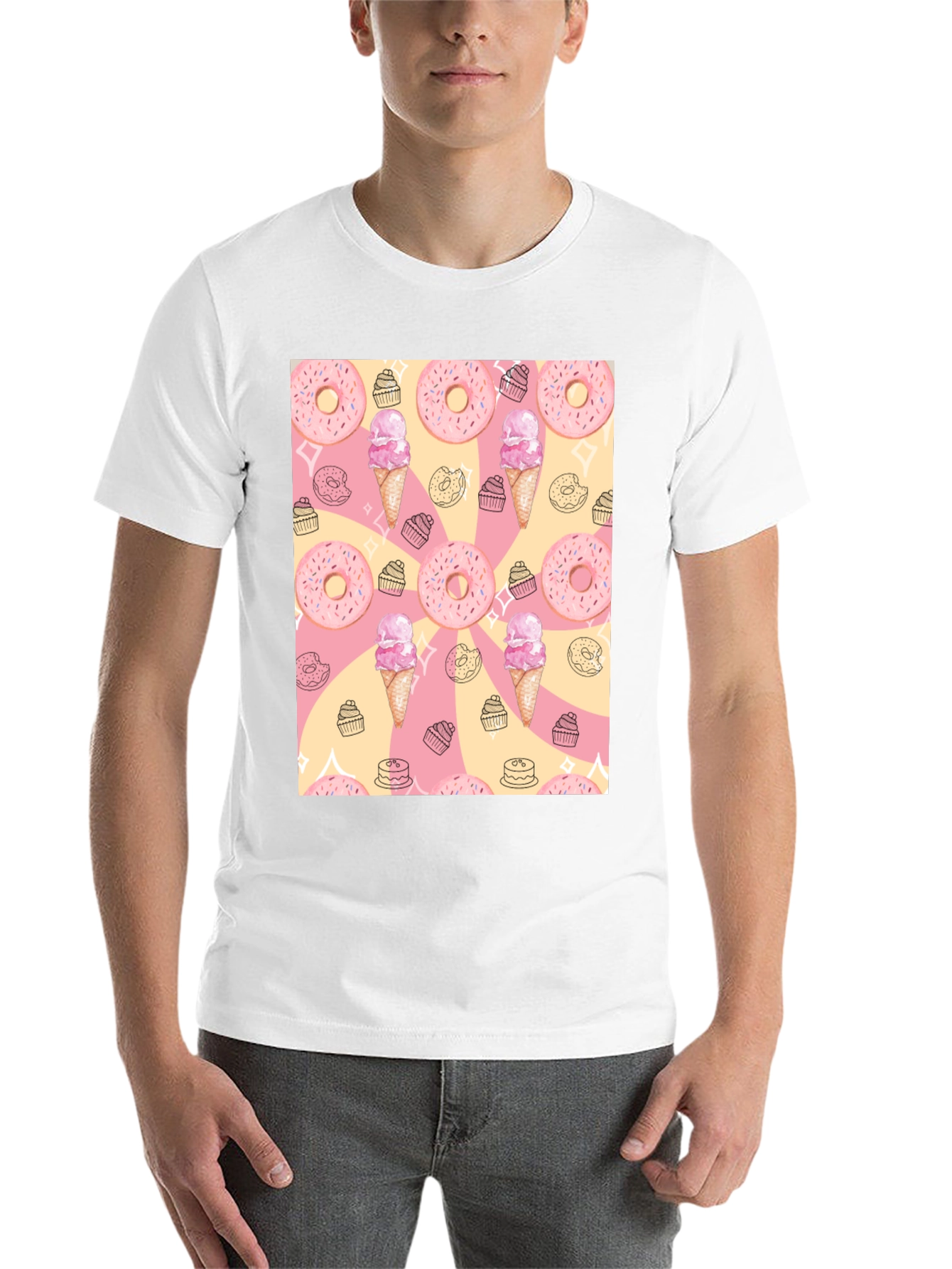 Sweet Treats T-Shirt - Donut & Ice Cream Design - 14