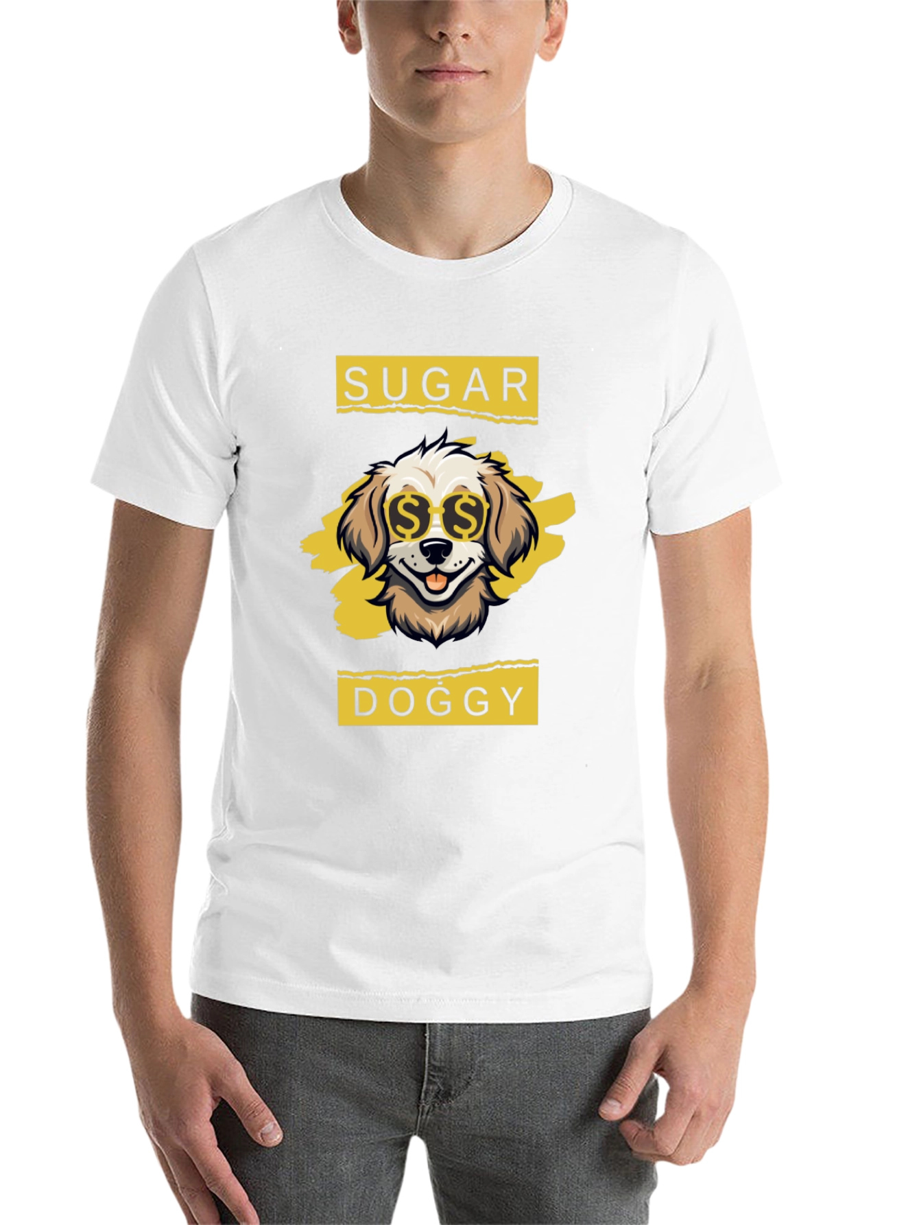 Black Sugar Doggy T-Shirt - Cool Canine Design view 14
