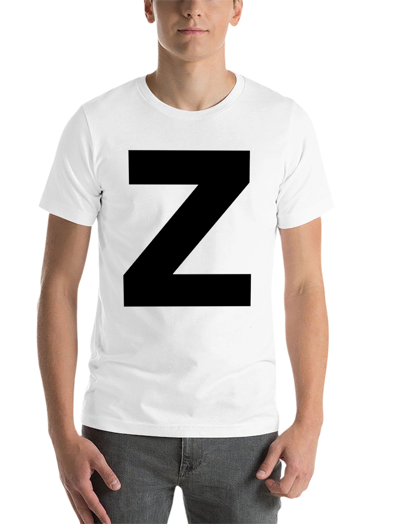 Black Bold Black Z T-Shirt - Statement Tee view 14