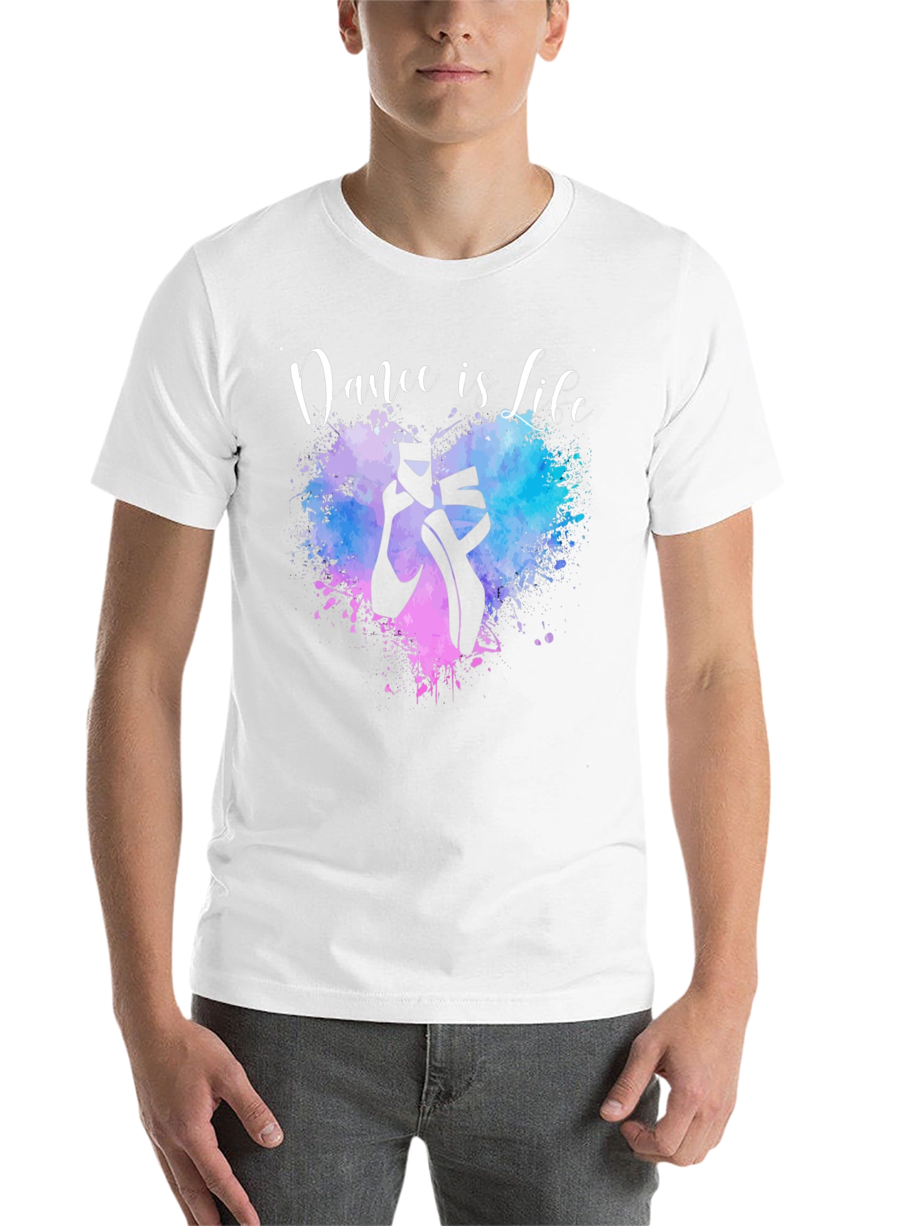 Black Dance is Life T-Shirt - Ballet Shoes Design view 14