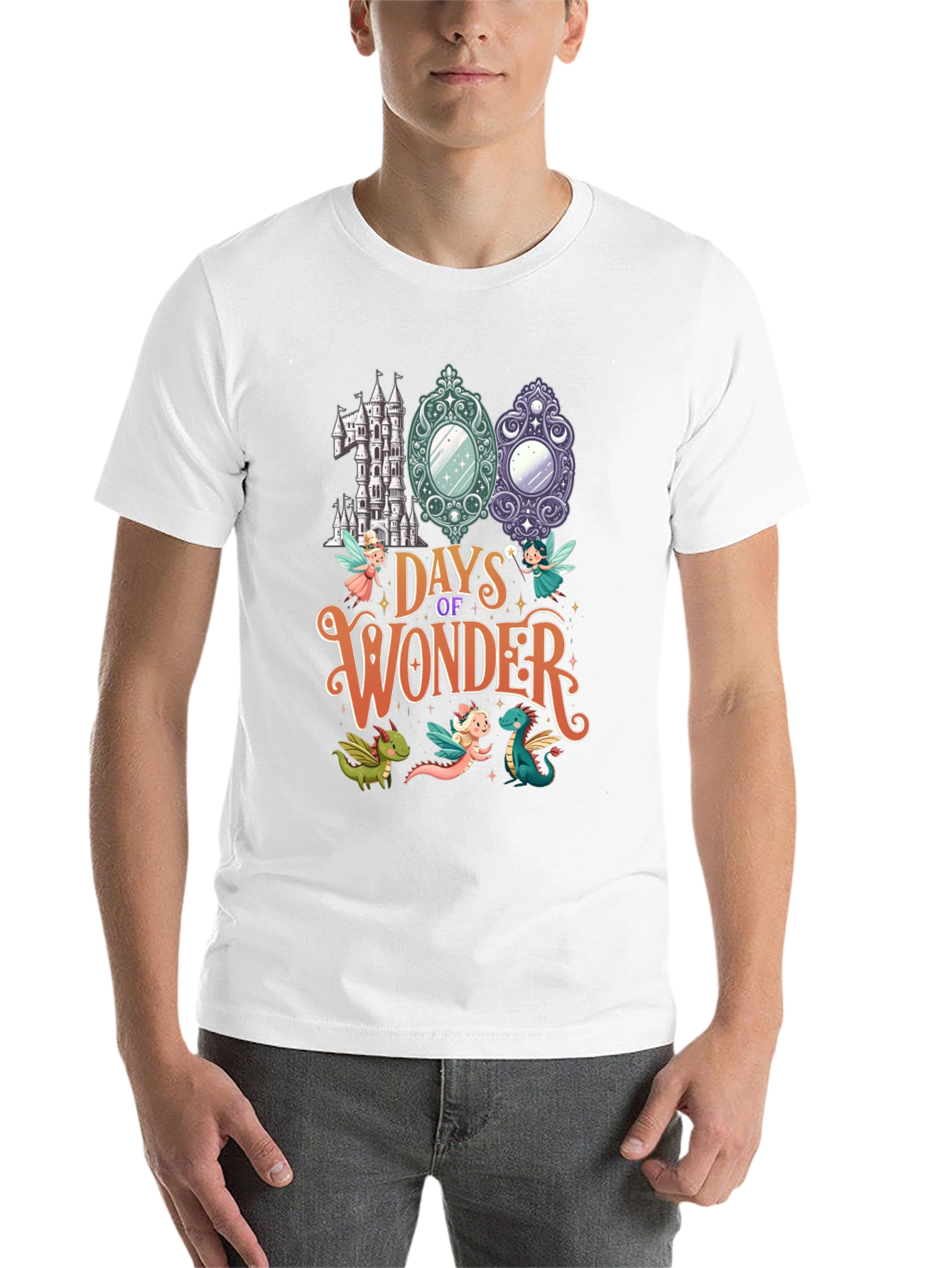 Black 100 Days of Wonder Black T-Shirt view 14