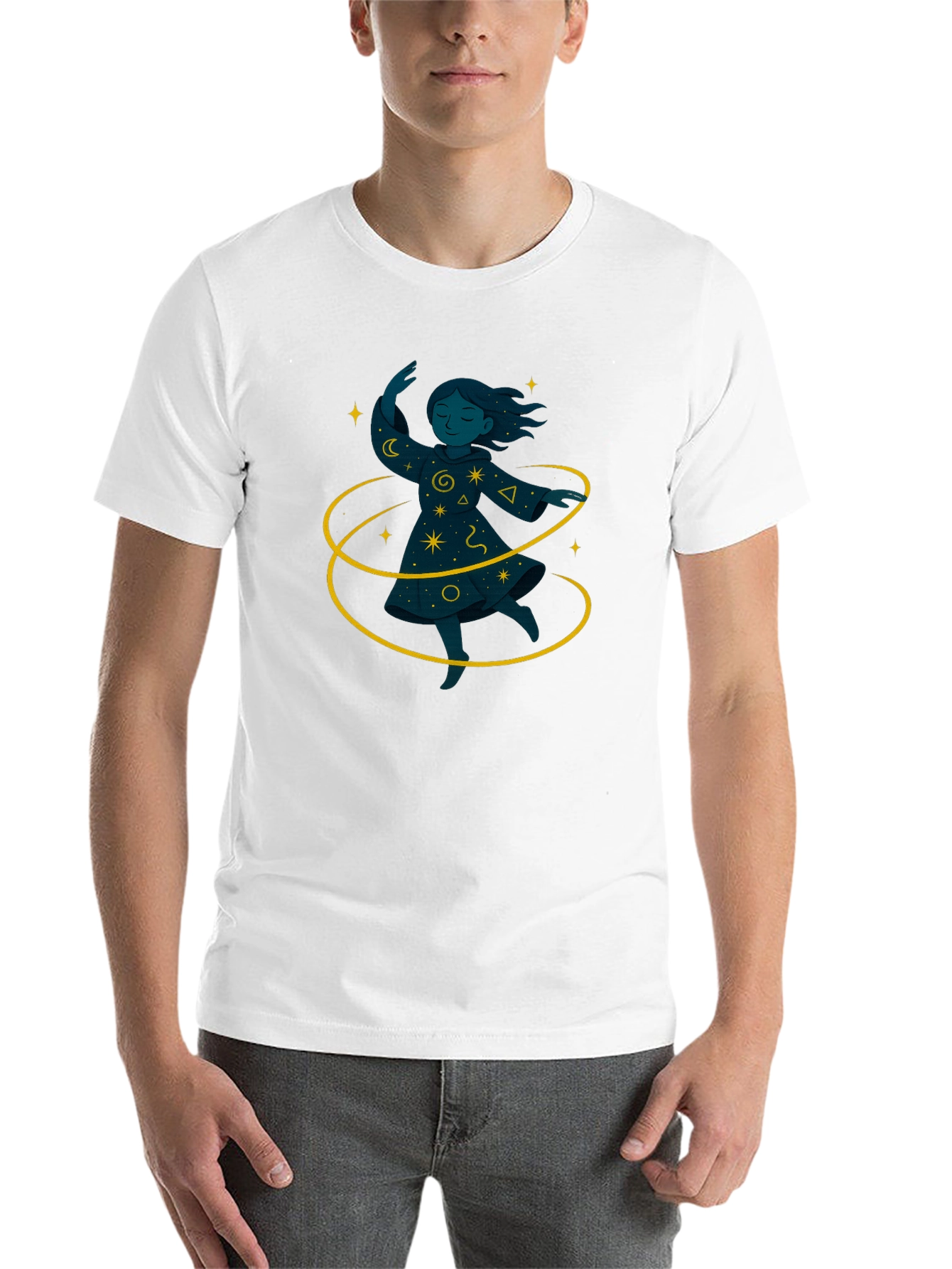 Black Magical Girl Graphic Black T-Shirt view 14