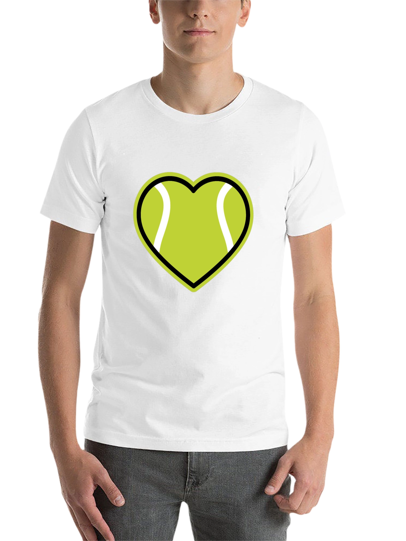 Black Tennis Heart Graphic T-Shirt view 14