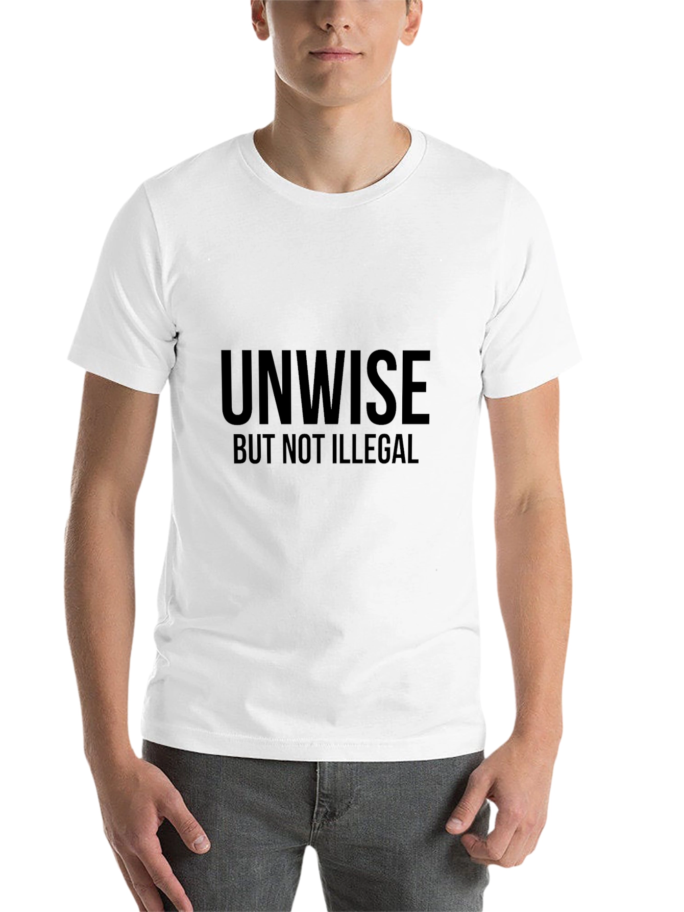 Black Unwise But Not Illegal Graphic Tee view 14