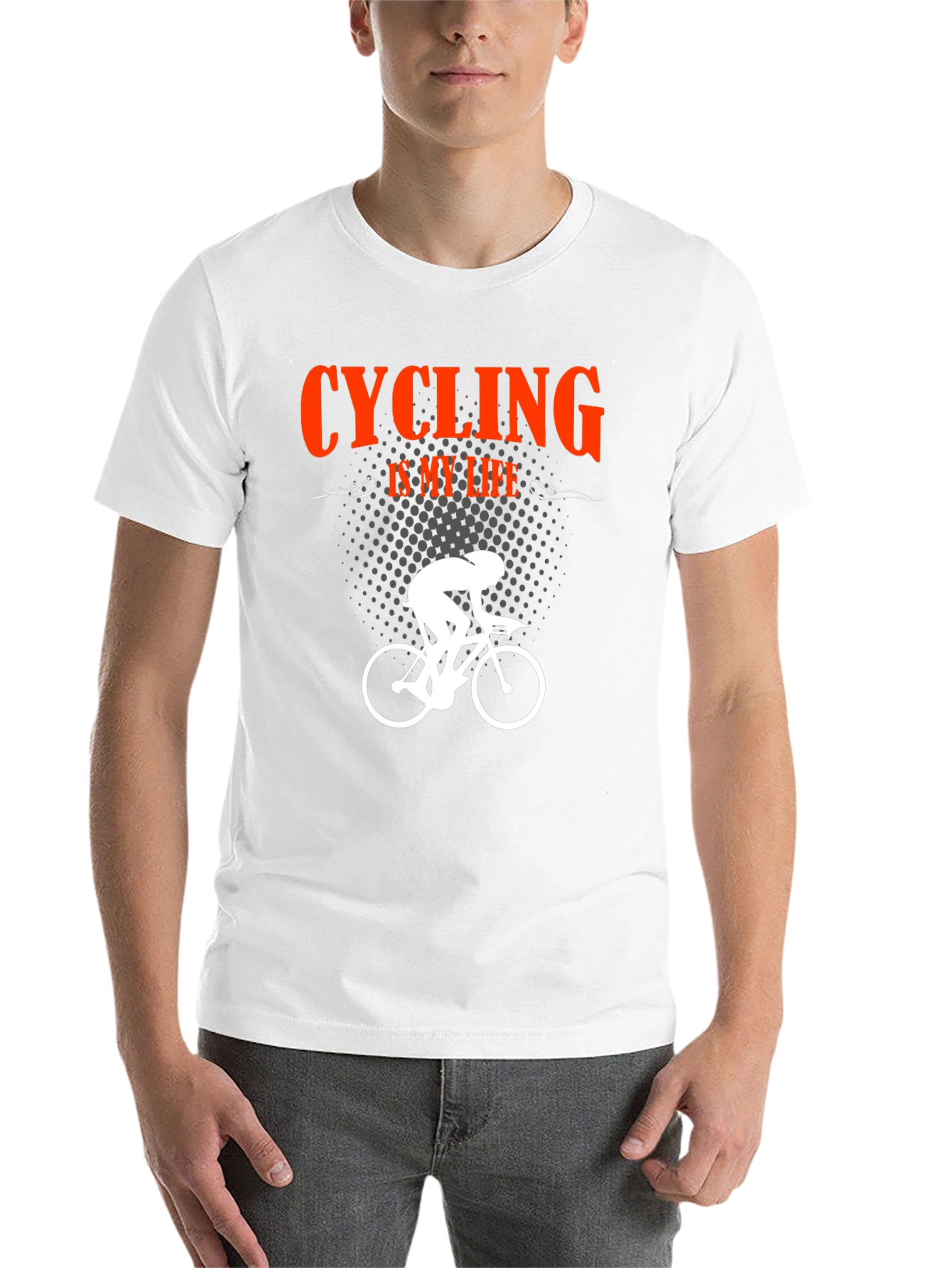 Black Cycling Is My Life Black T-Shirt view 14