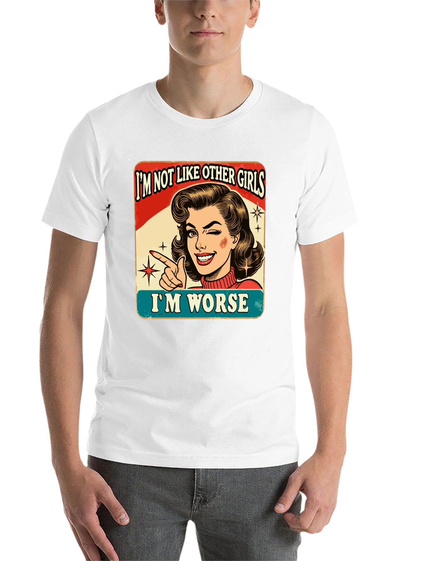 Black "I'm Not Like Other Girls" Graphic Tee view 14