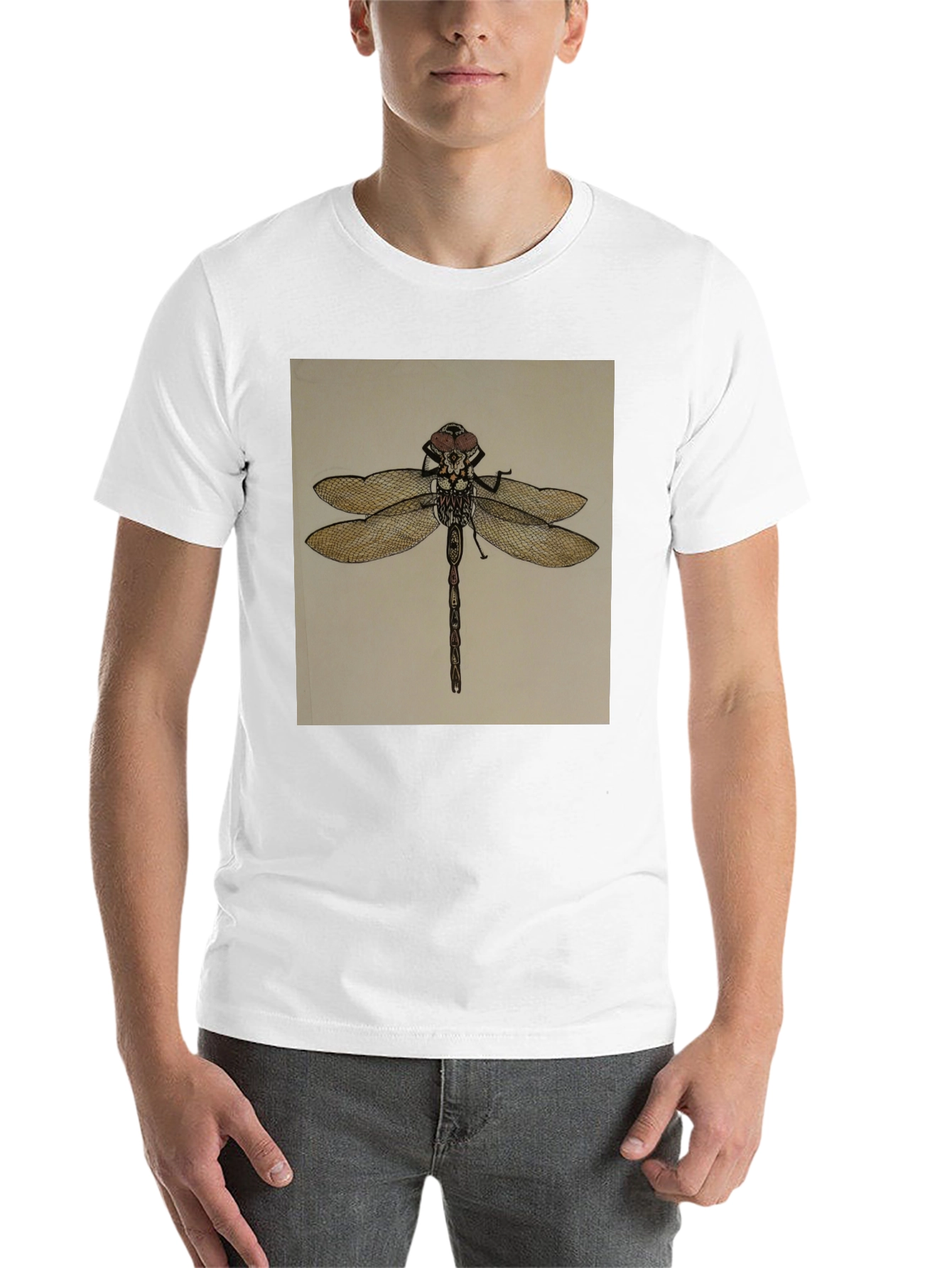 Black Dragonfly Graphic Tee - Unique Insect Design view 14