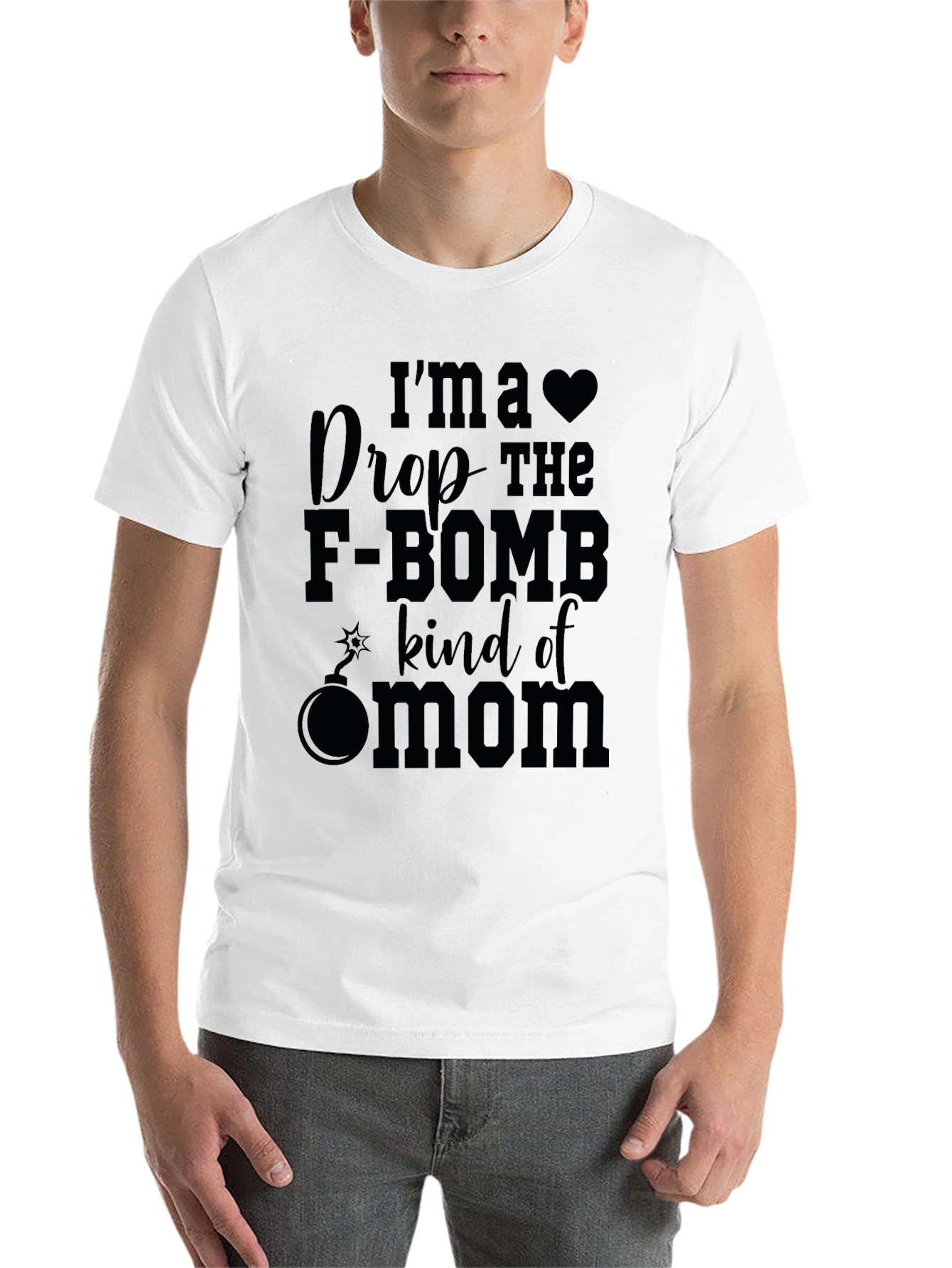Black I'm a Drop the F-Bomb Kind of Mom Funny T-Shirt view 14