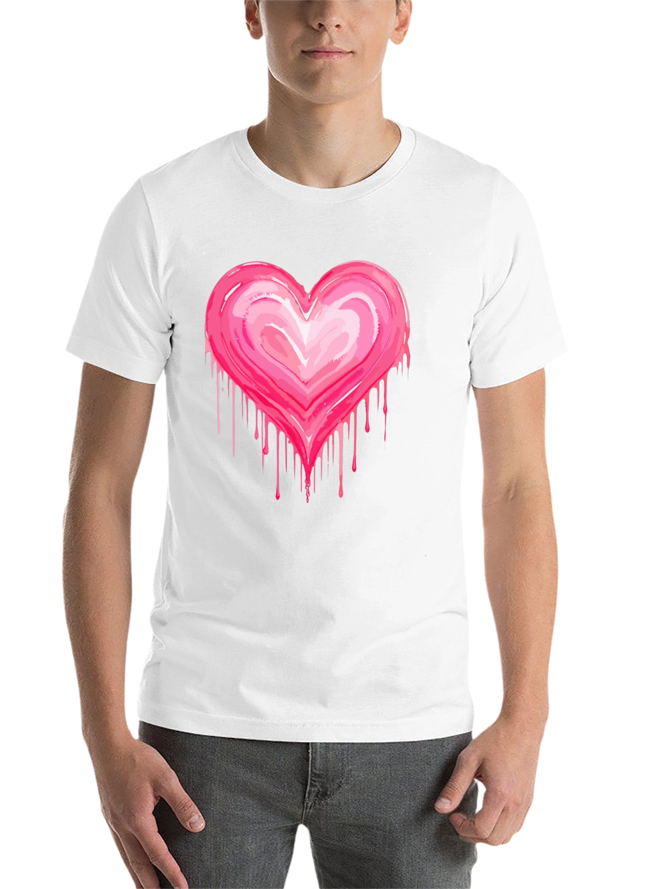 Heart Drip Tee - Bold Black T-Shirt - 14