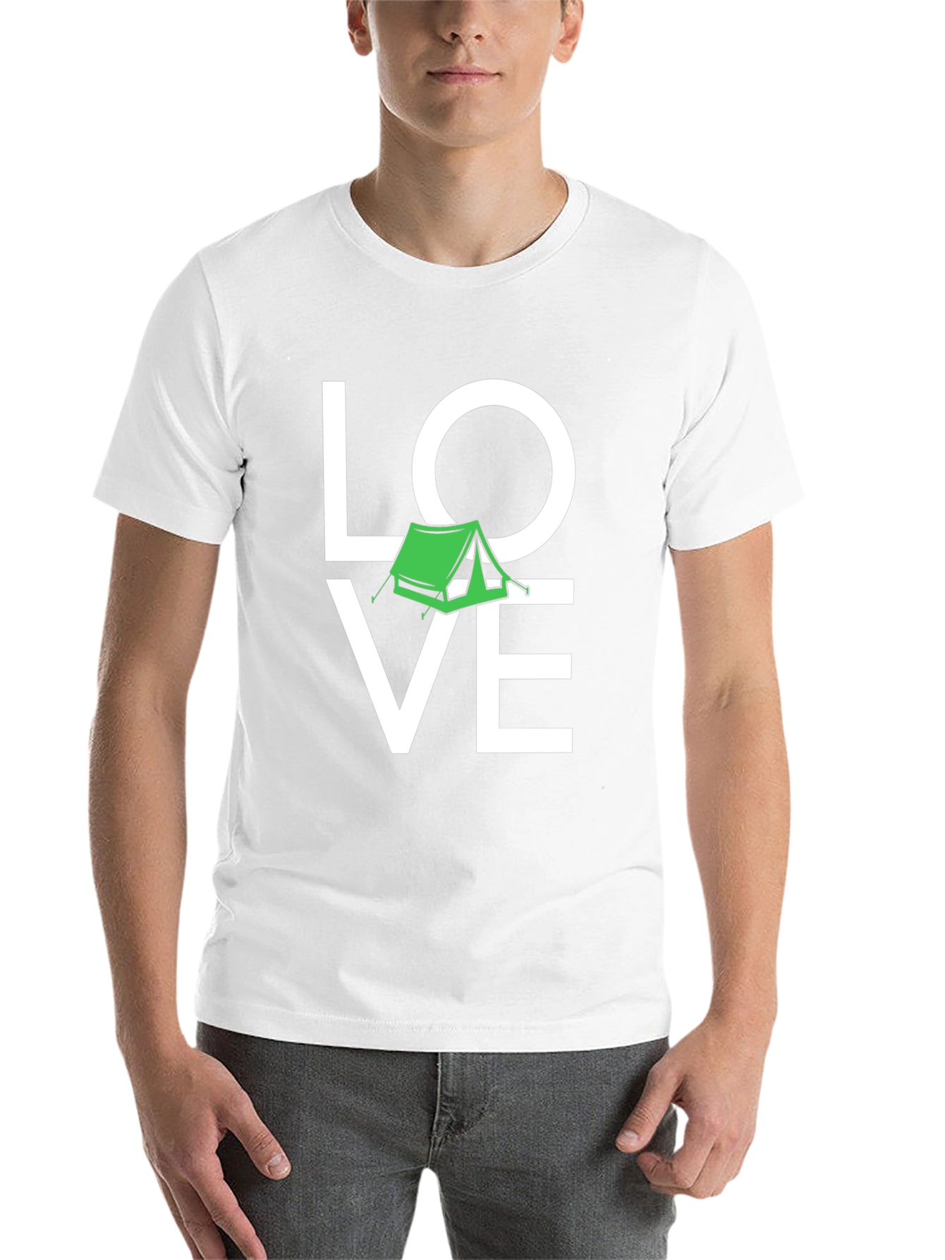 Black Love Camping Black Graphic T-Shirt view 14