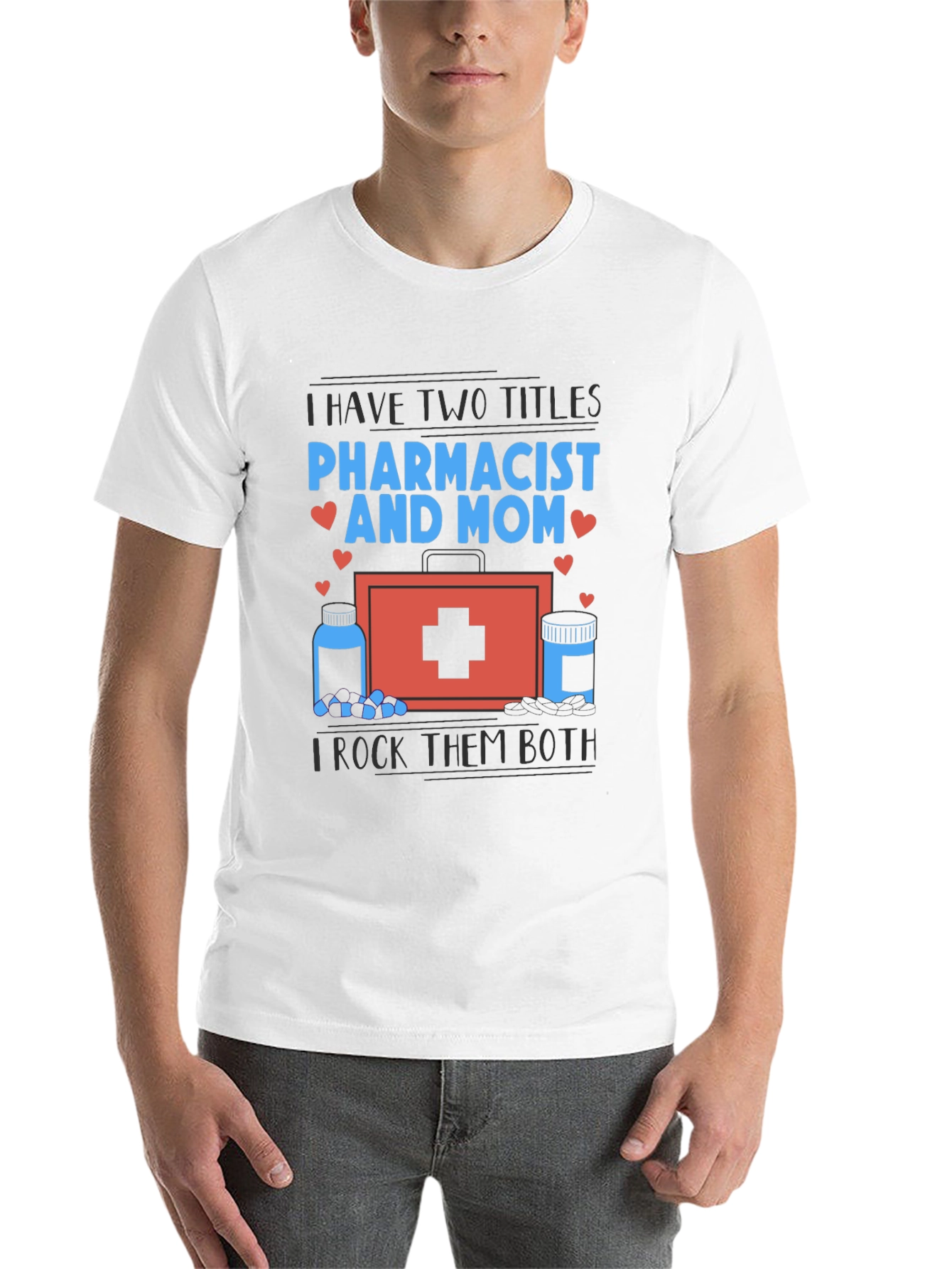 Black Pharmacist Mom T-Shirt - I Rock Them Both view 14