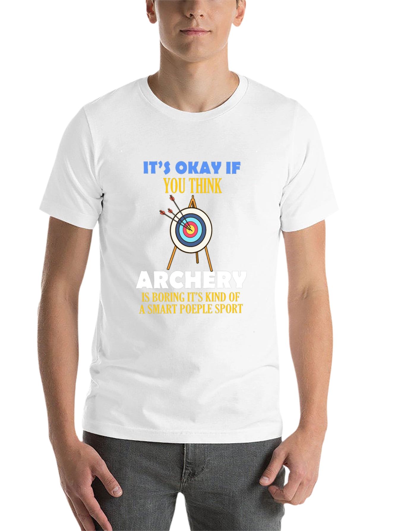 Black Archery Smart People Sport T-Shirt view 14