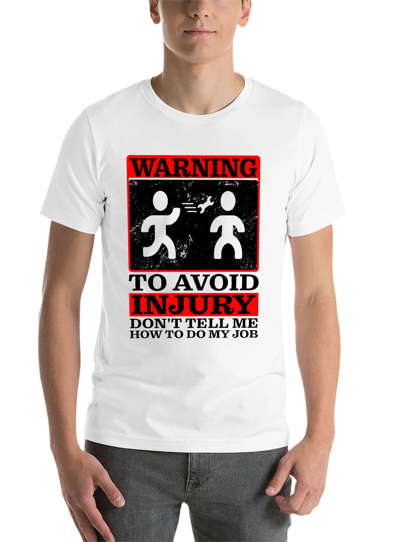 Black Warning: Don't Tell Me How to Do My Job T-Shirt view 14