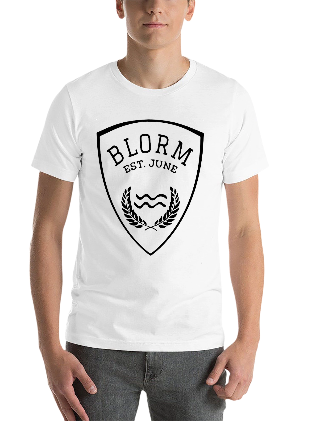 Black Blorm Est. June Graphic Tee - Black Cotton Blend view 14