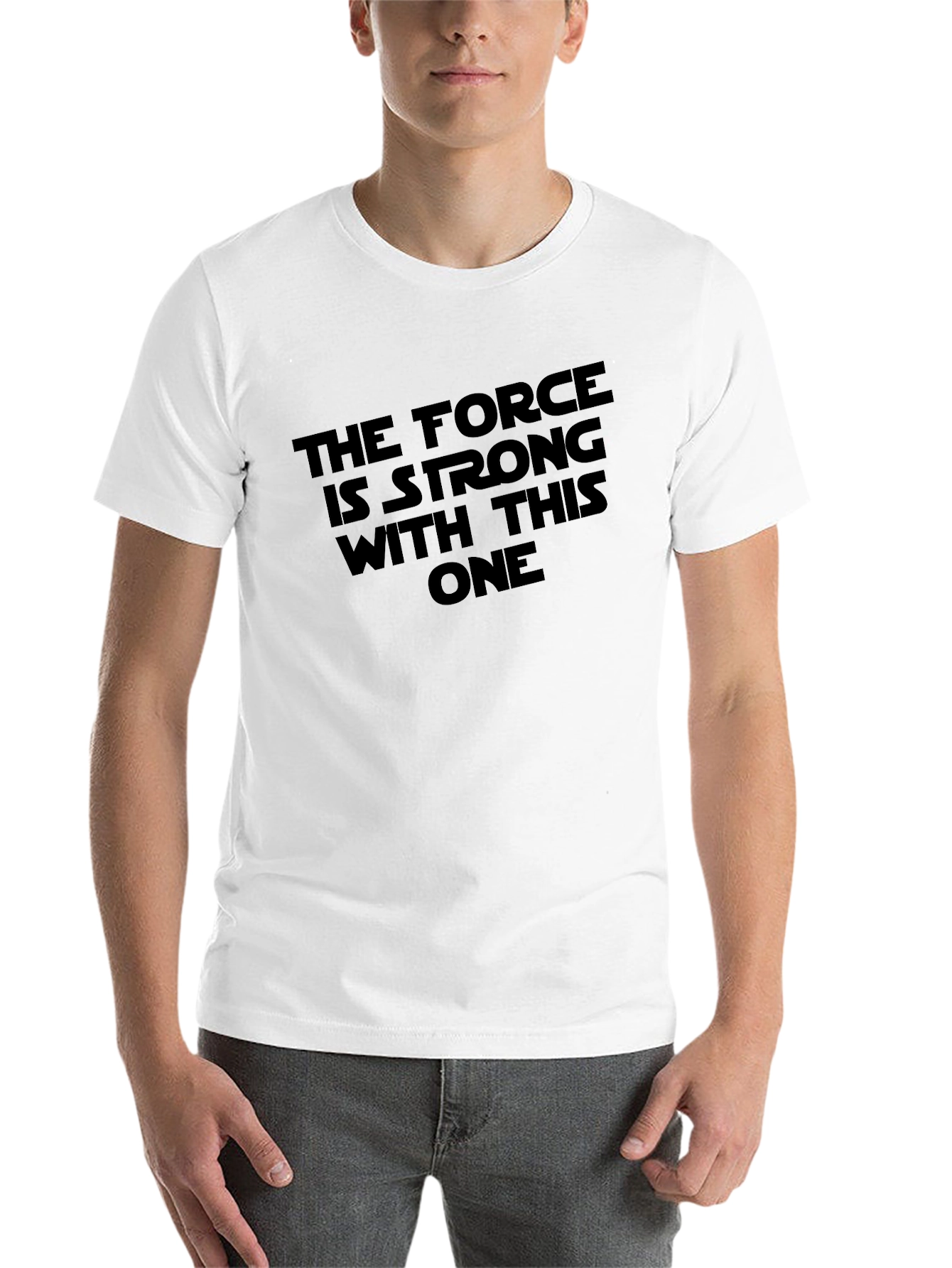 Black Force Is Strong Graphic T-Shirt - Black view 14
