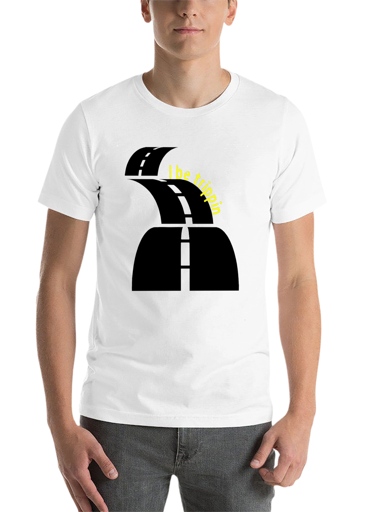 Black I Be Trippin' Black Graphic Tee view 14