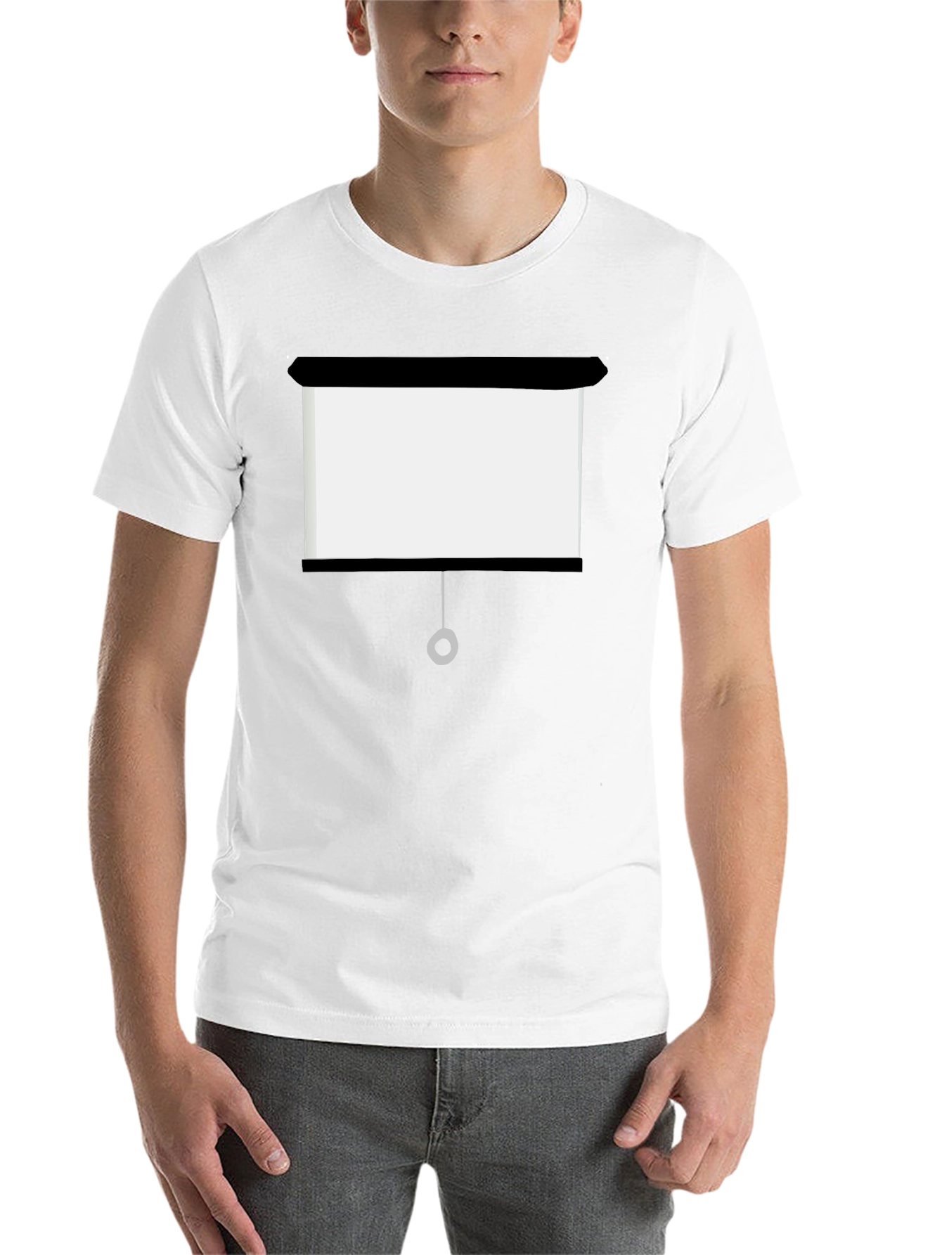 Black Projector Screen Funny T-Shirt view 14