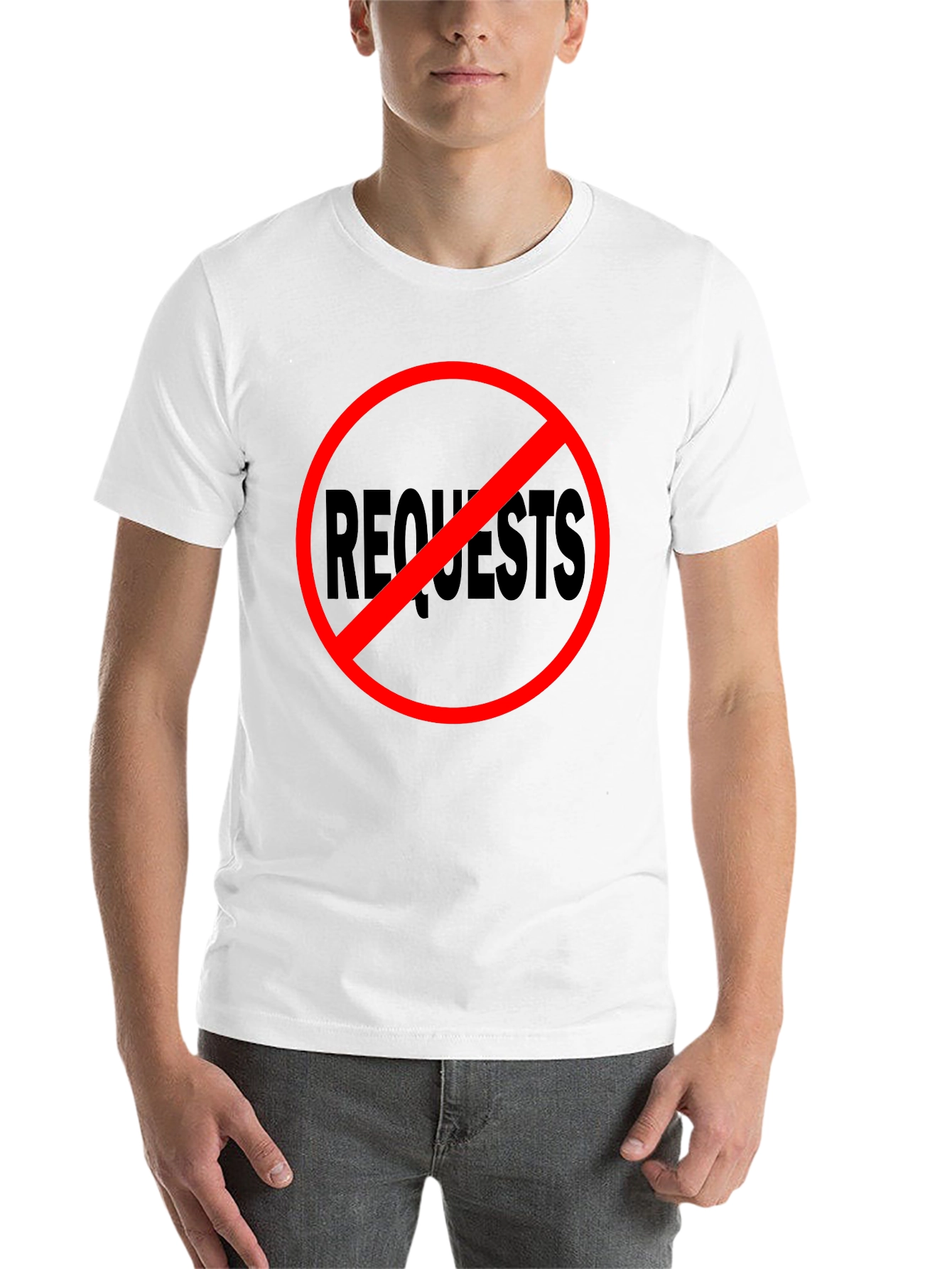 Black No Requests Black Graphic Tee view 14