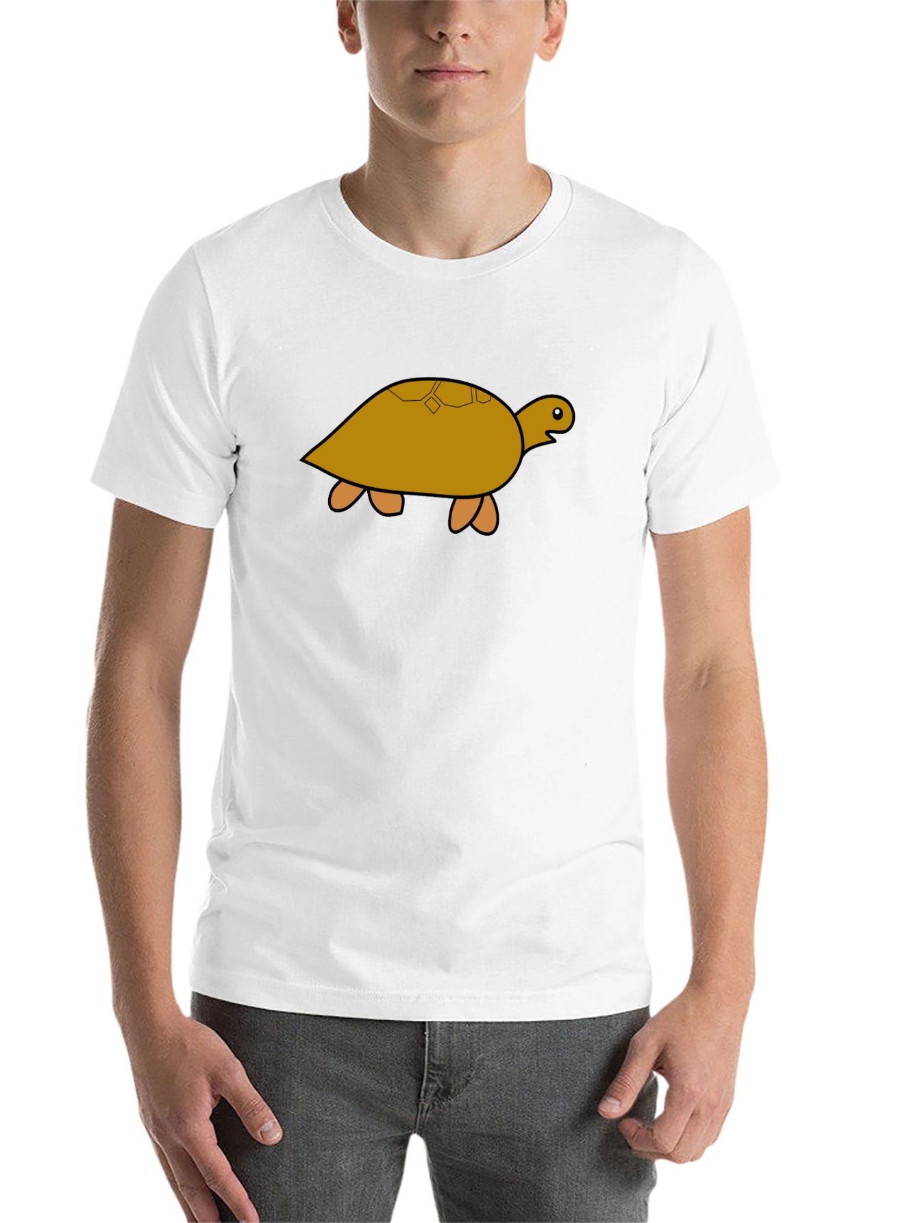 Black Turtle Graphic Tee - Black Cotton T-Shirt view 14