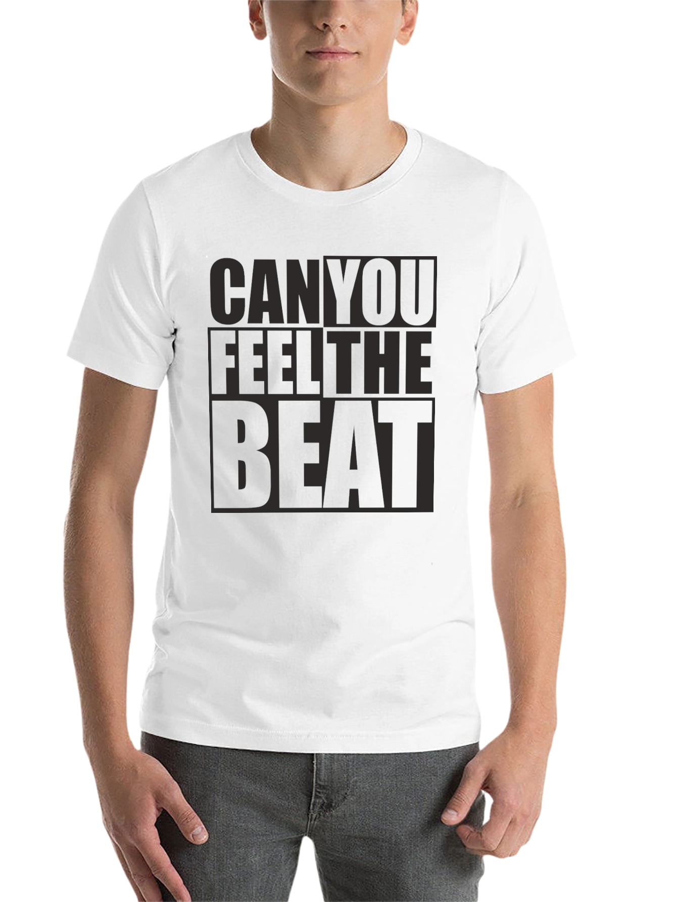 Black Can You Feel The Beat Black T-Shirt view 14