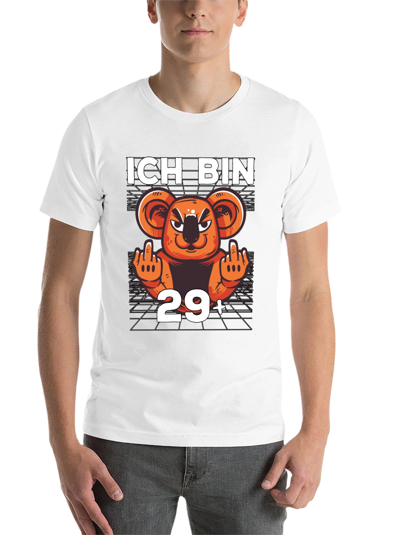 Black Ich Bin 29+ Koala T-Shirt view 14