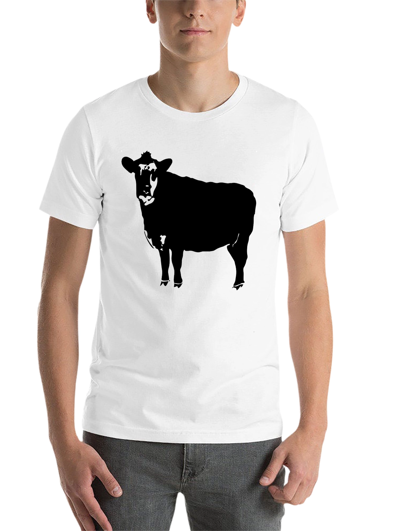 Black Black Cow Graphic Tee view 14