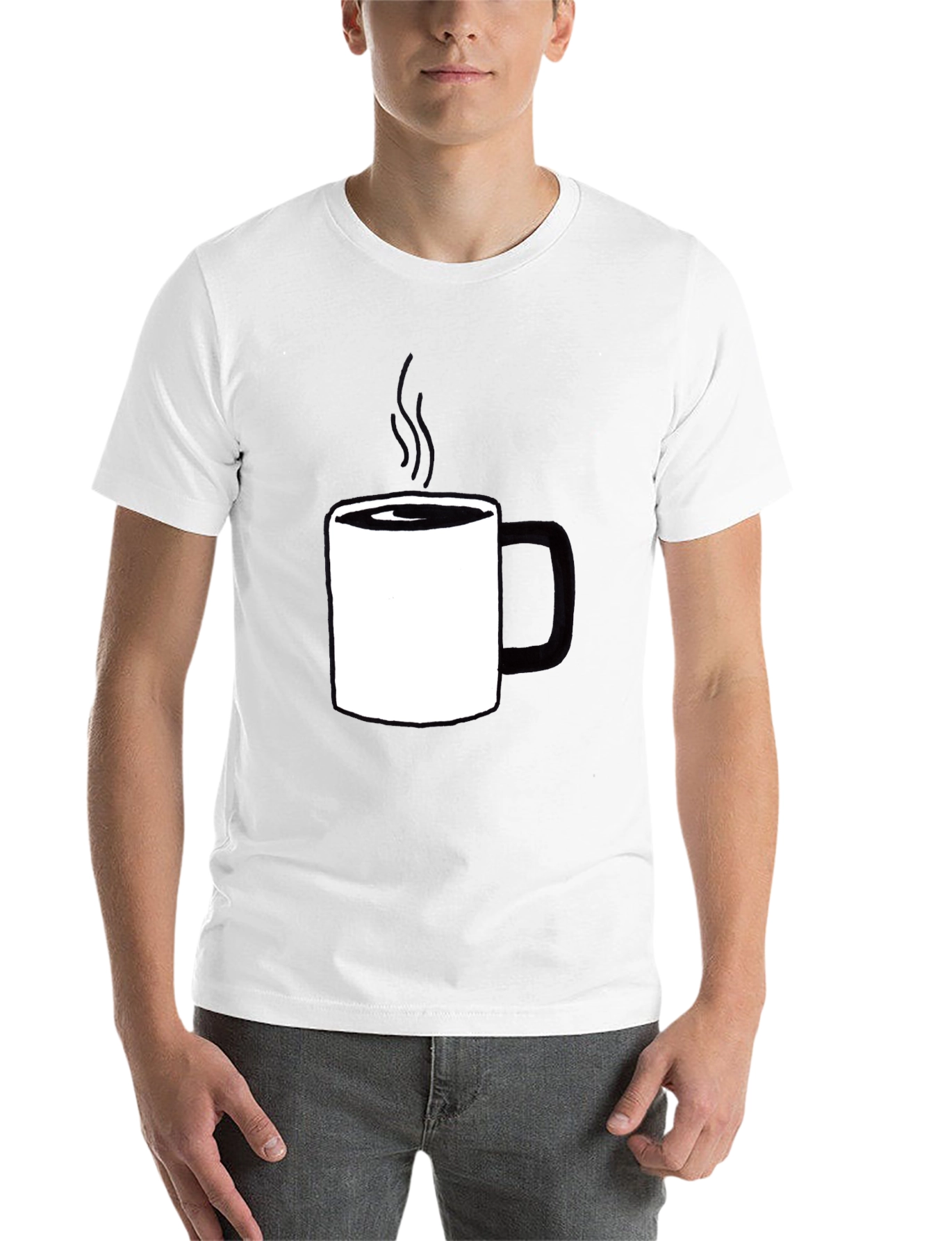 Black Coffee Mug Graphic Tee - Casual Comfort view 14