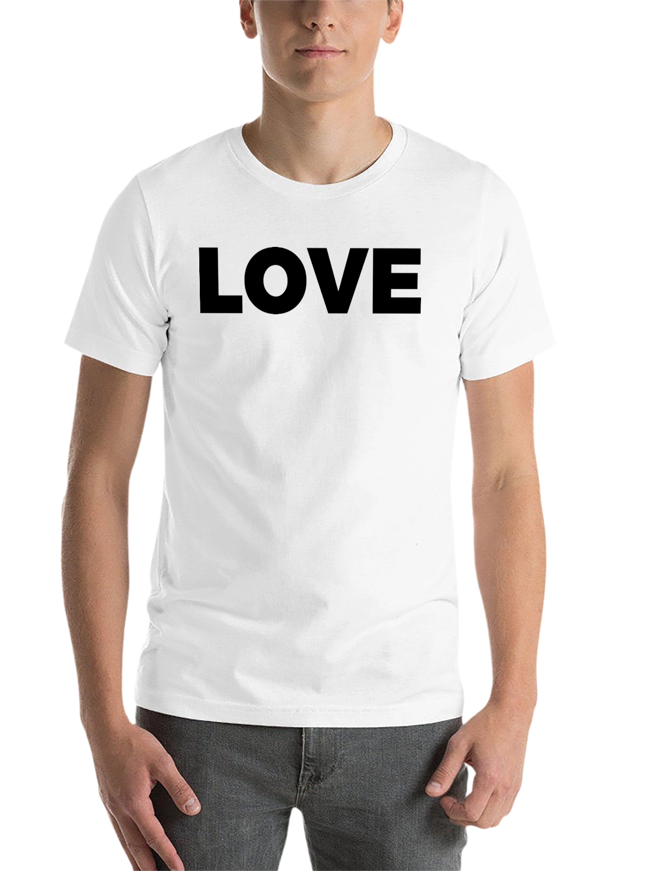Black LOVE Graphic Tee - Bold Statement Shirt view 14