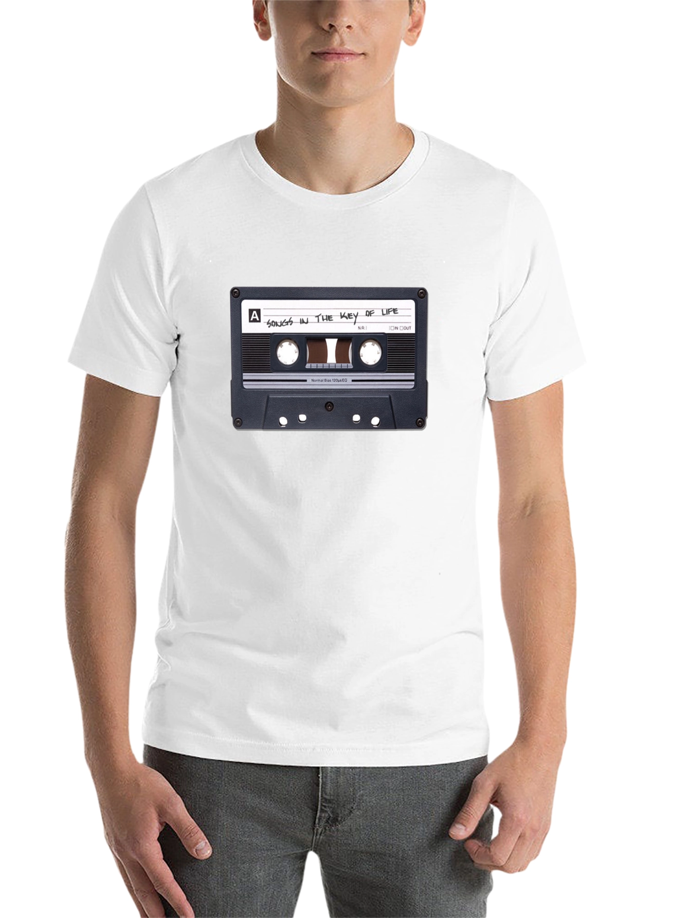 Black Songs in the Key of Life Cassette Tape Graphic T-Shirt view 14