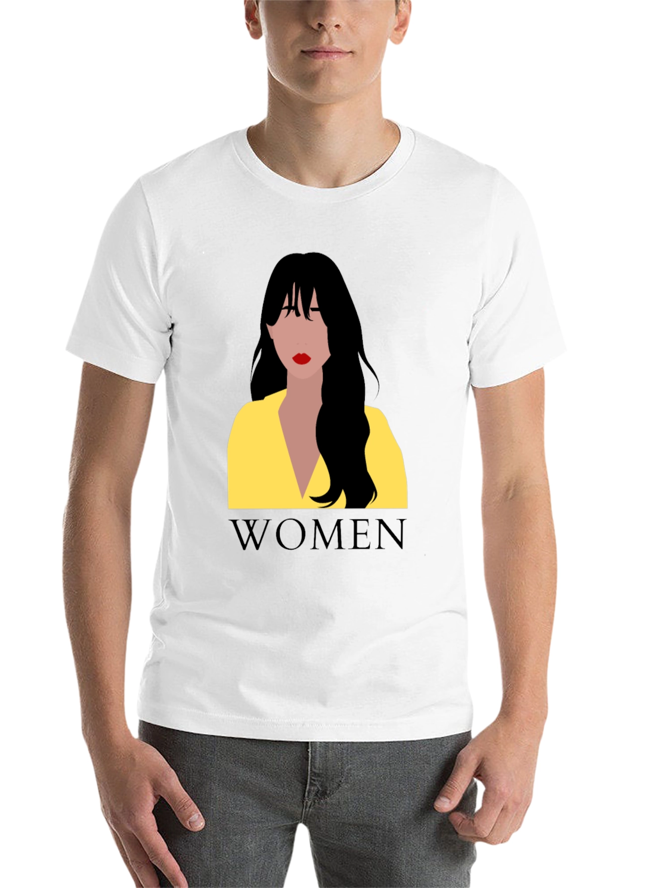 Women Graphic Tee - Black Cotton T-Shirt - 14