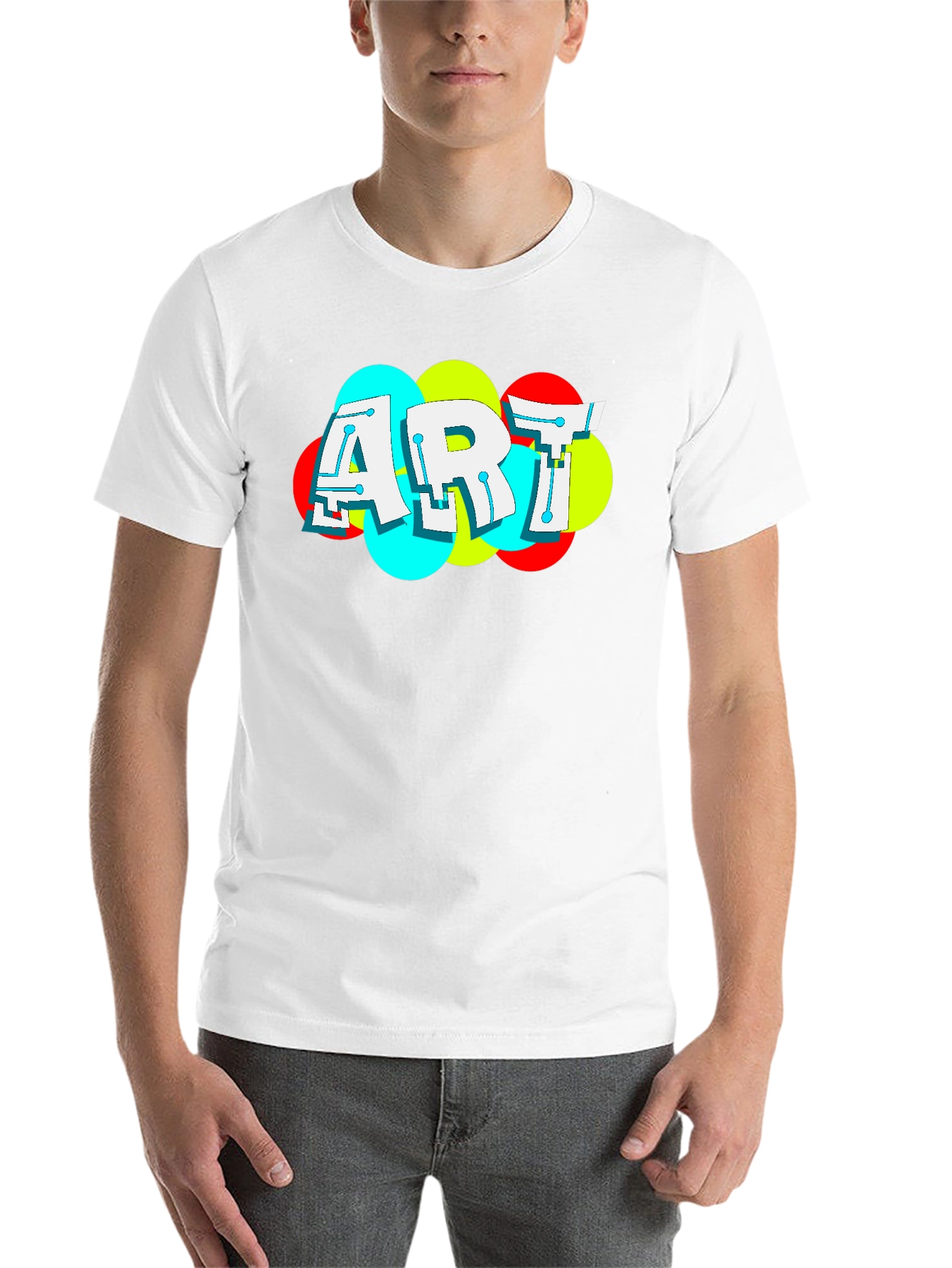 Black ART Graphic Tee - Bold Modern Design view 14
