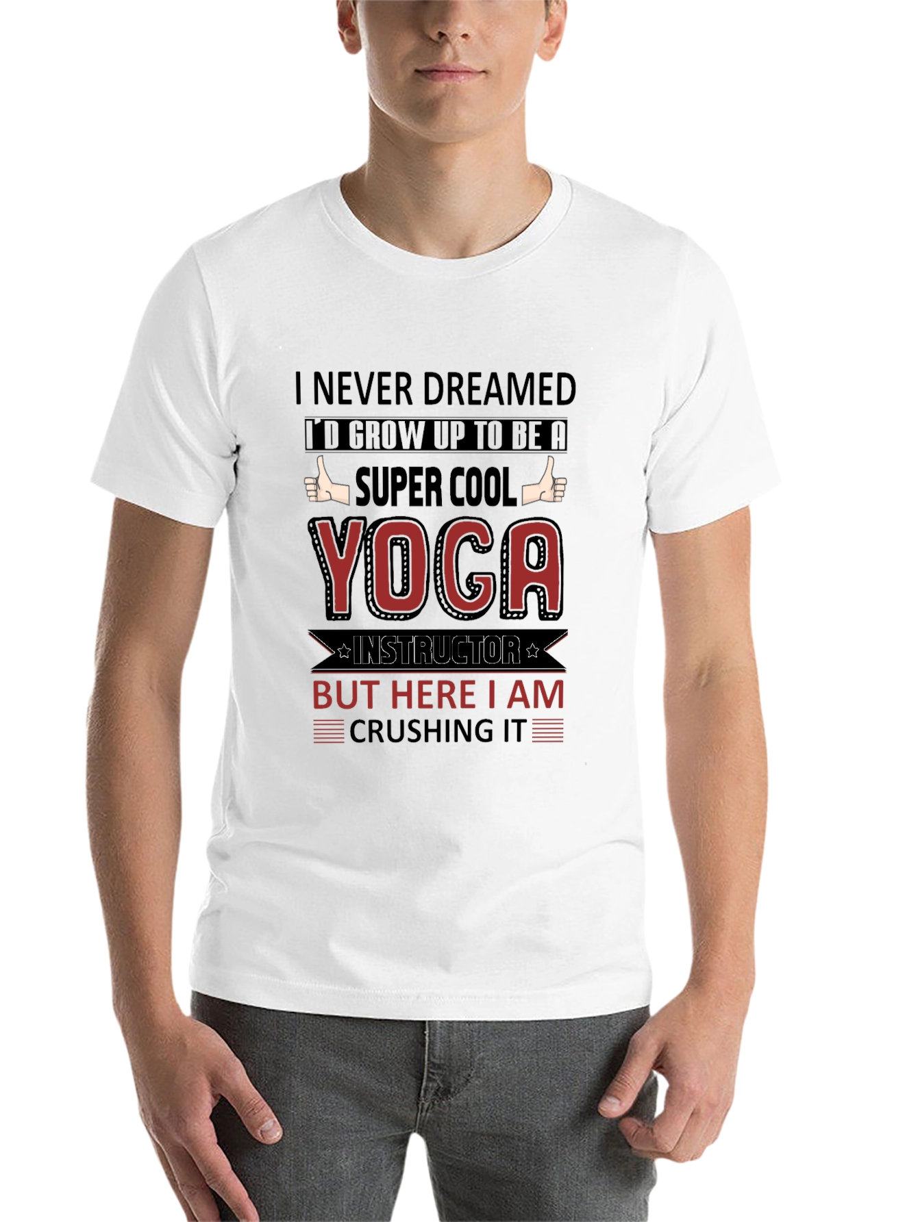 Black Super Cool Yoga Instructor T-Shirt view 14