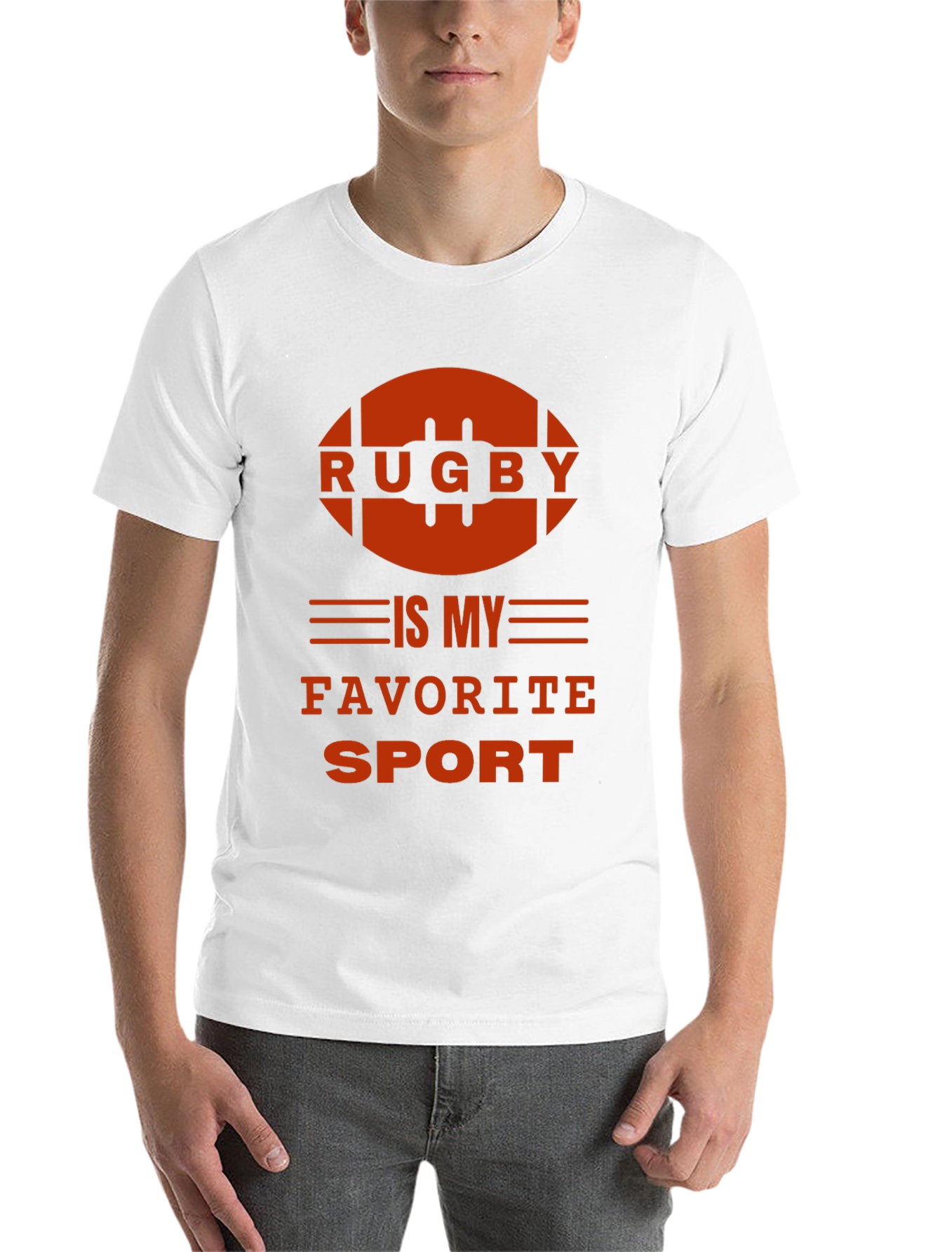 Black Rugby is My Favorite Sport T-Shirt view 14