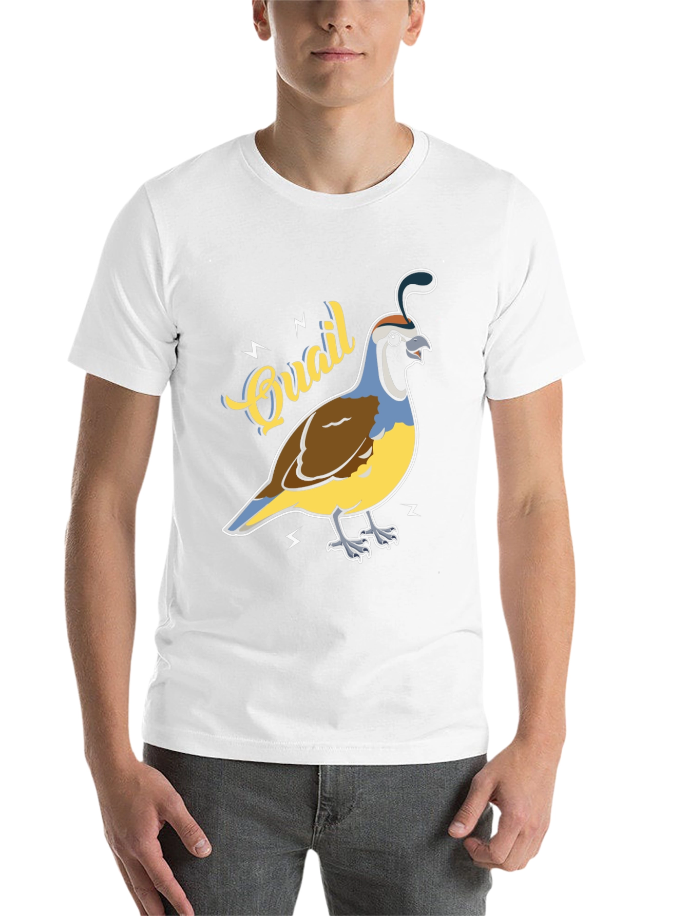 Black Quail Graphic T-Shirt - Bird Lover Tee view 14