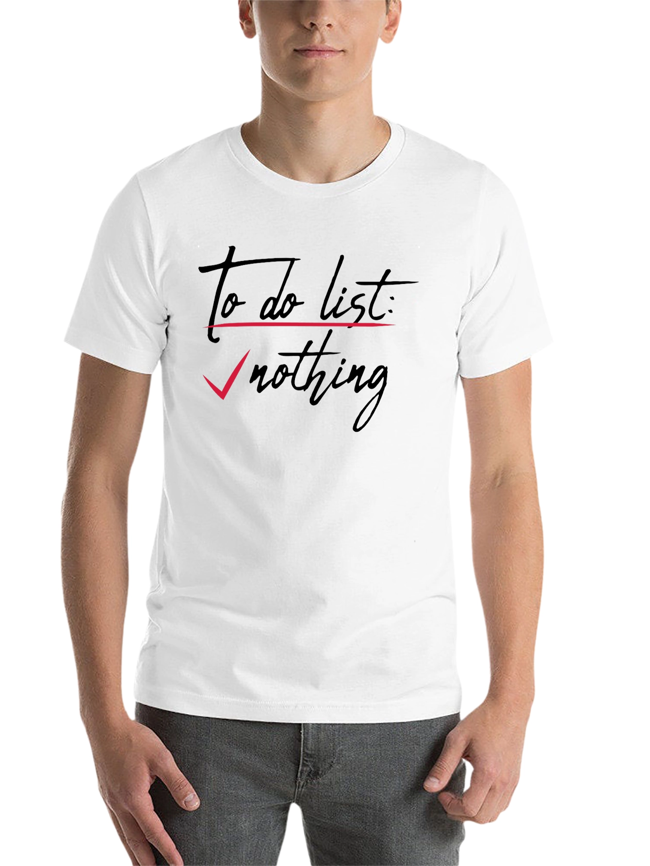 Black To Do List: Nothing - Men's Graphic Tee view 14