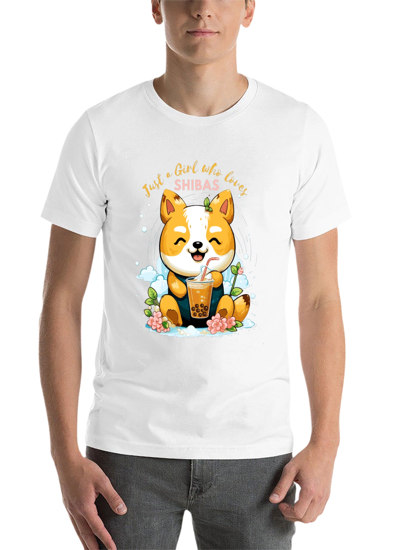 Black Girl Who Loves Shibas T-Shirt view 14