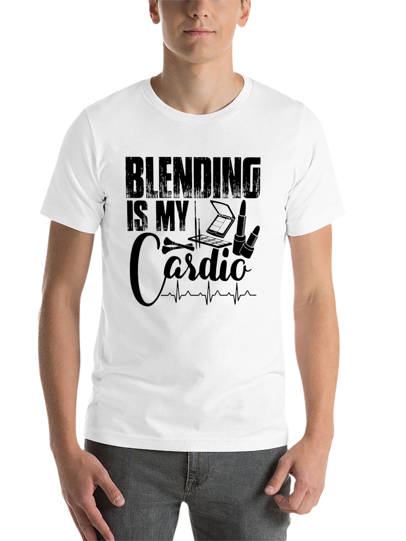 Black Blending Is My Cardio Graphic T-Shirt view 14