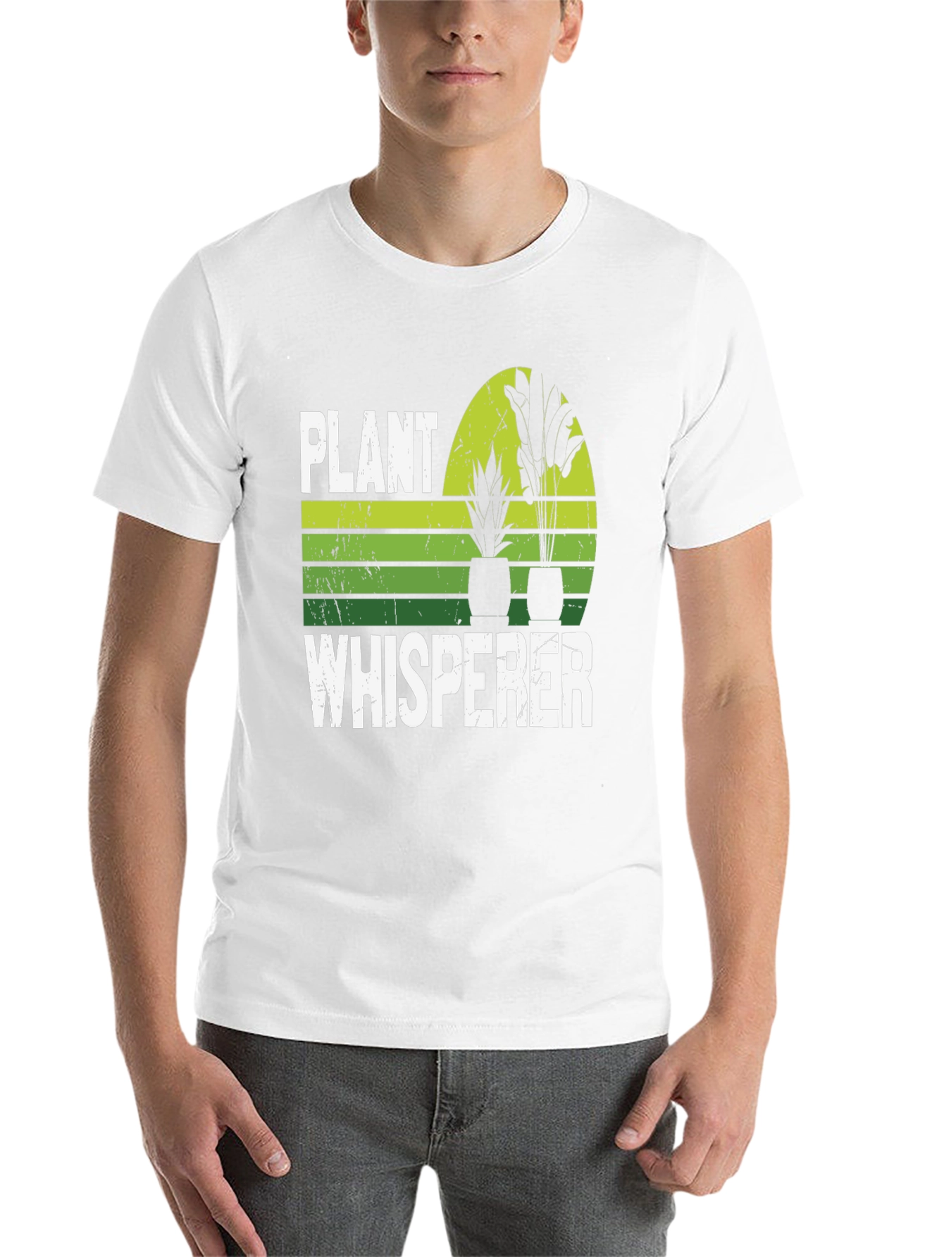 Black Plant Whisperer Graphic T-Shirt - Gardening Gift view 14