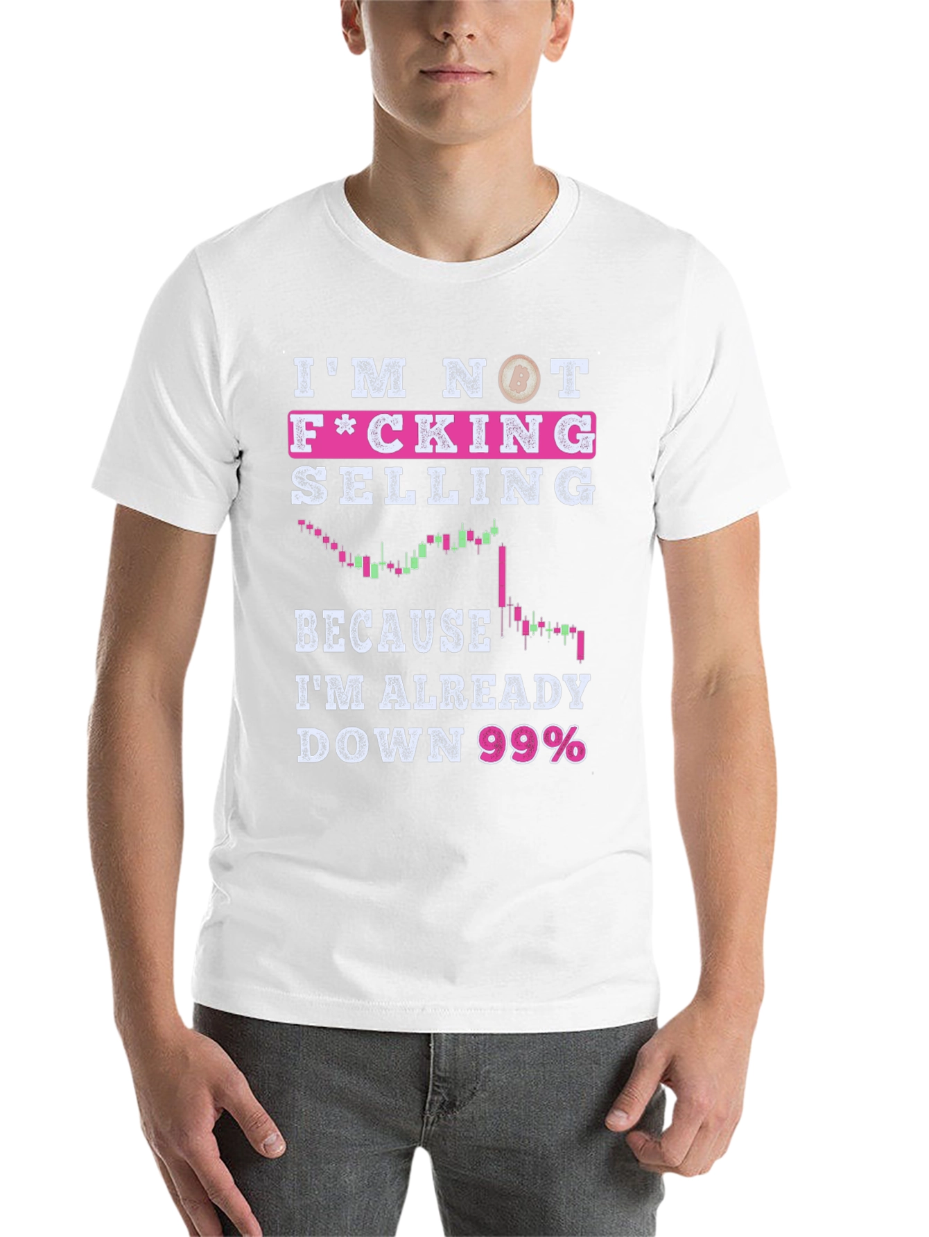 Black I'm Not F*cking Selling Black T-Shirt view 14