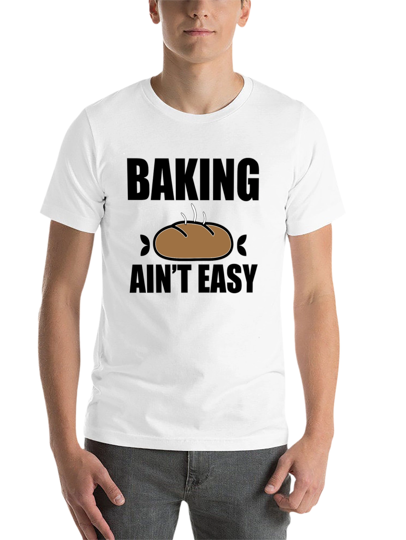 Black Baking Ain't Easy T-Shirt - Funny Baker Gift view 14