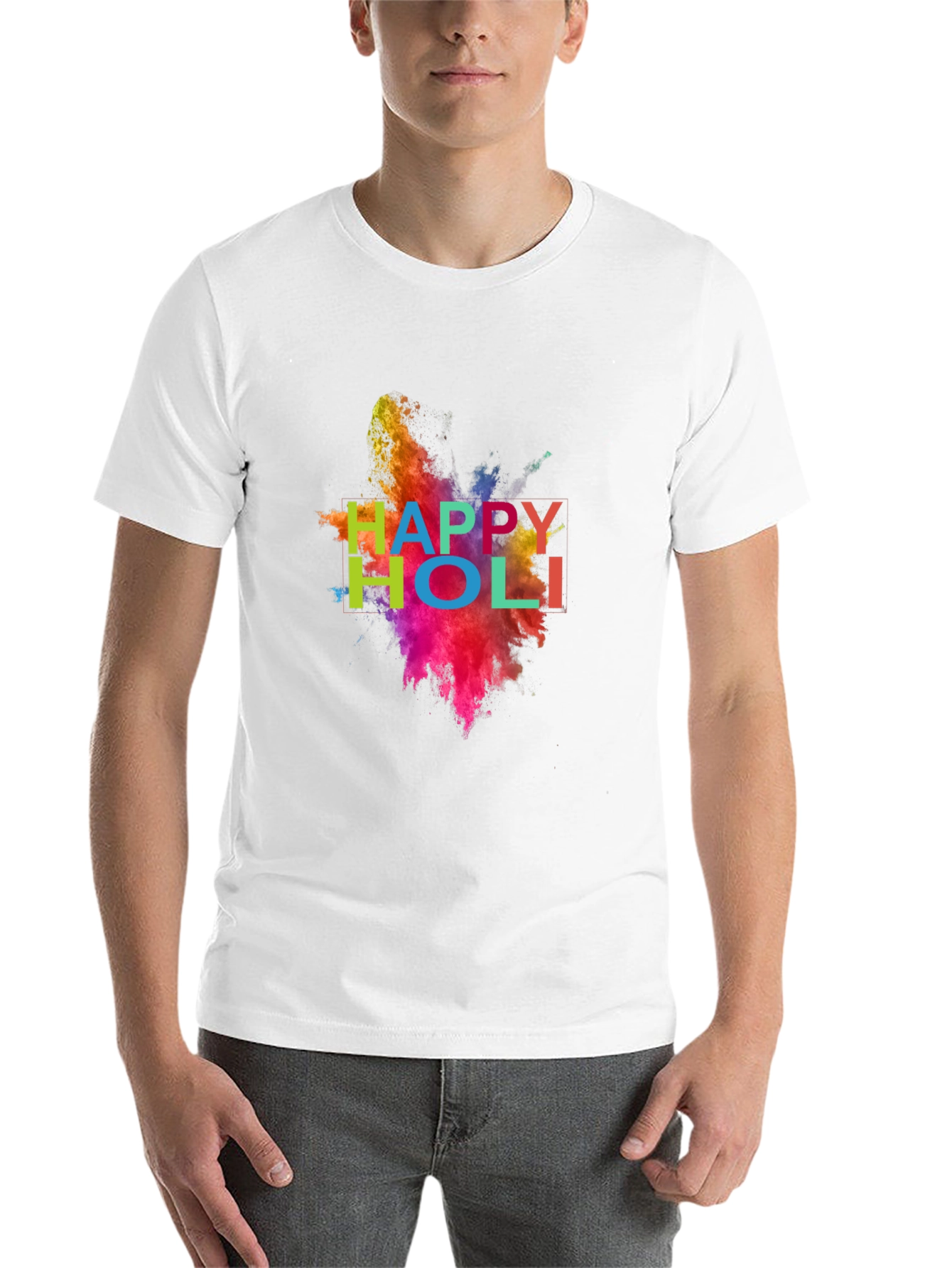 Happy Holi T-Shirt - Colorful Festive Wear - 14