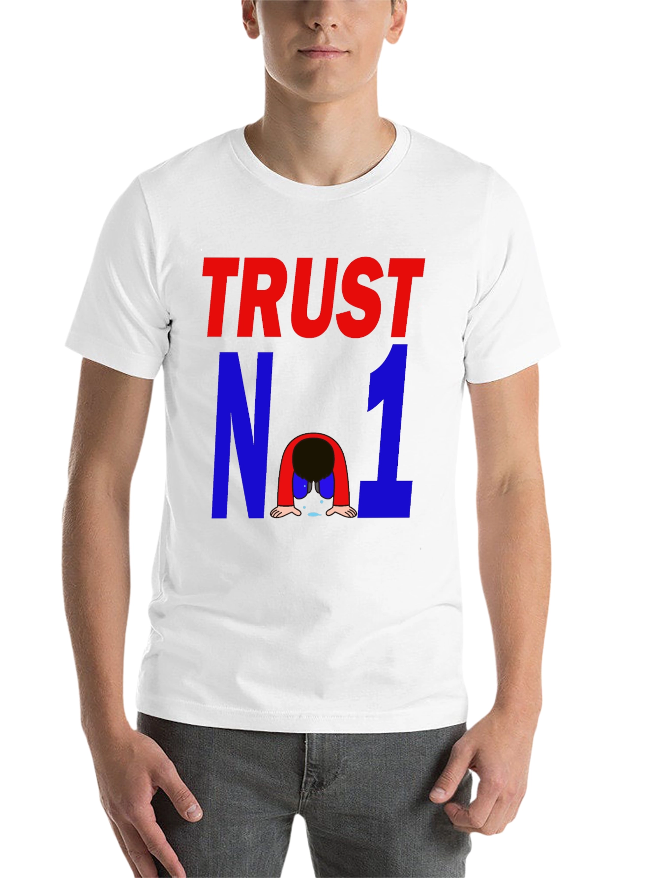 Black Trust No One Graphic Tee - Mens view 14
