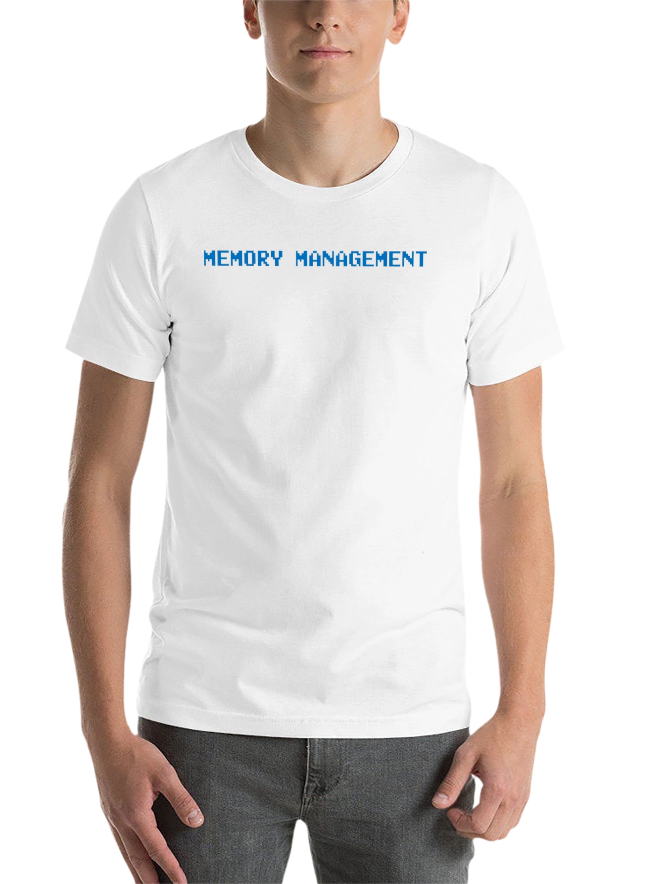 Black Memory Management Graphic Tee - Black Cotton Blend T-Shirt view 14